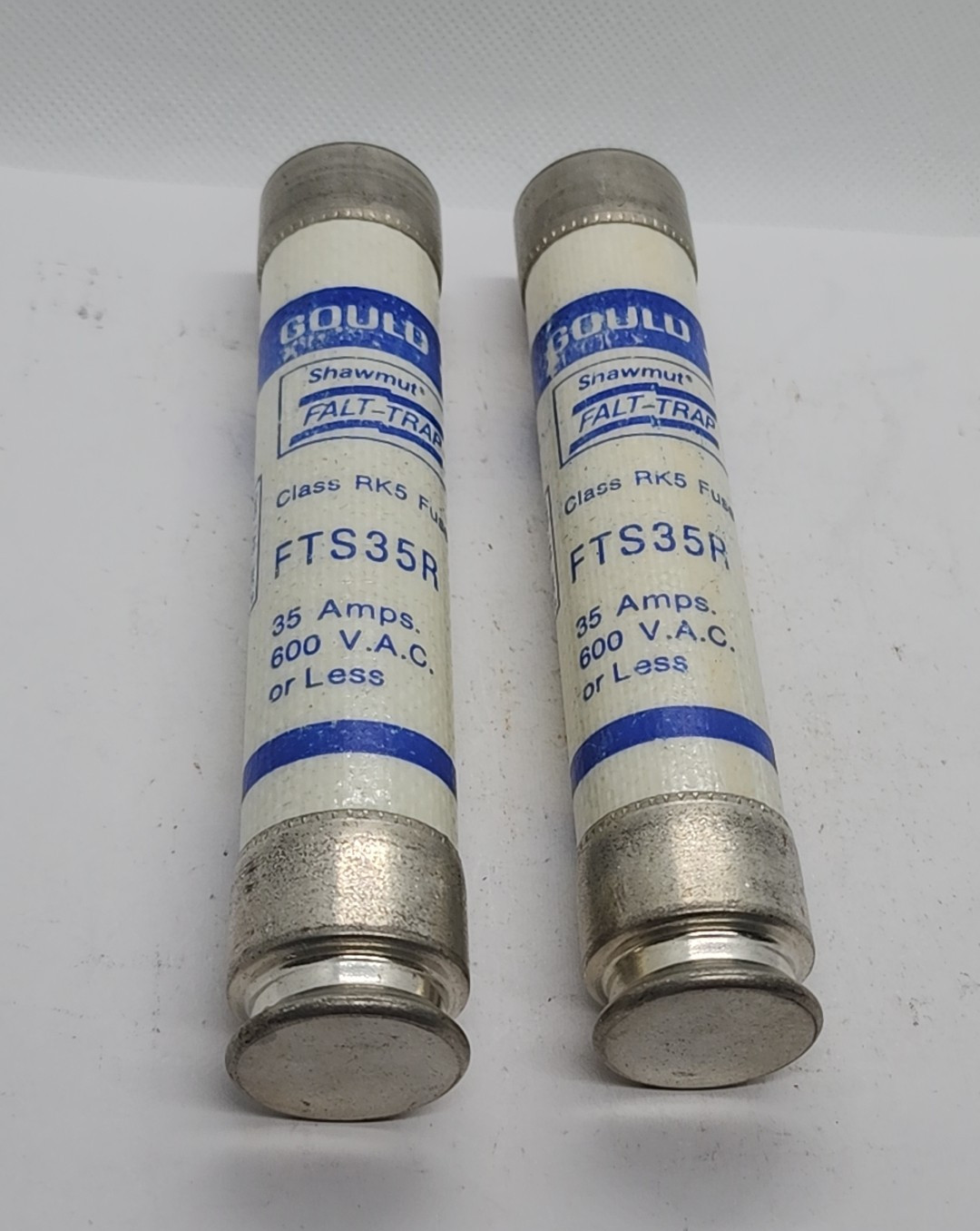 2x SHAWMUT GOULD FTS35R 600VAC 35A ONE TIME FUSE [2WS1-2]