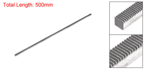 0.5 Mod 8mm x 8mm x 500mm 45# Carbon Steel Rack for Motor Pinion Gear