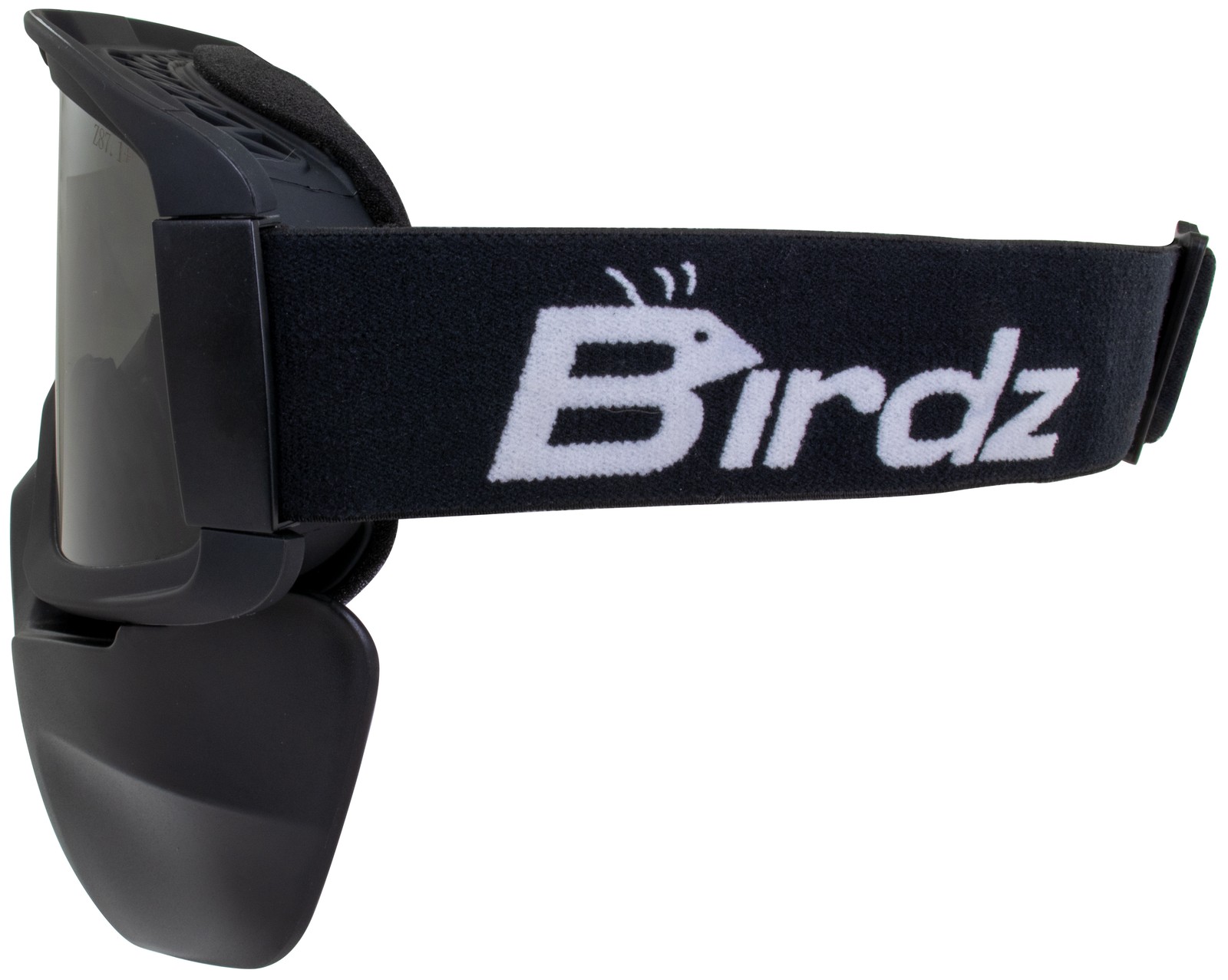 2 Pairs Birdz Pelican Mask Safety Goggles OTG Black TPU Frame w/Clear Smoke Lens