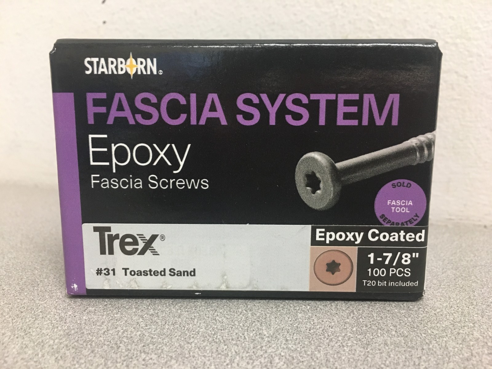 Trex Fascia System Epoxy Fascia screws #31 Toasted Sand 1 ⅞ “ 100PCS