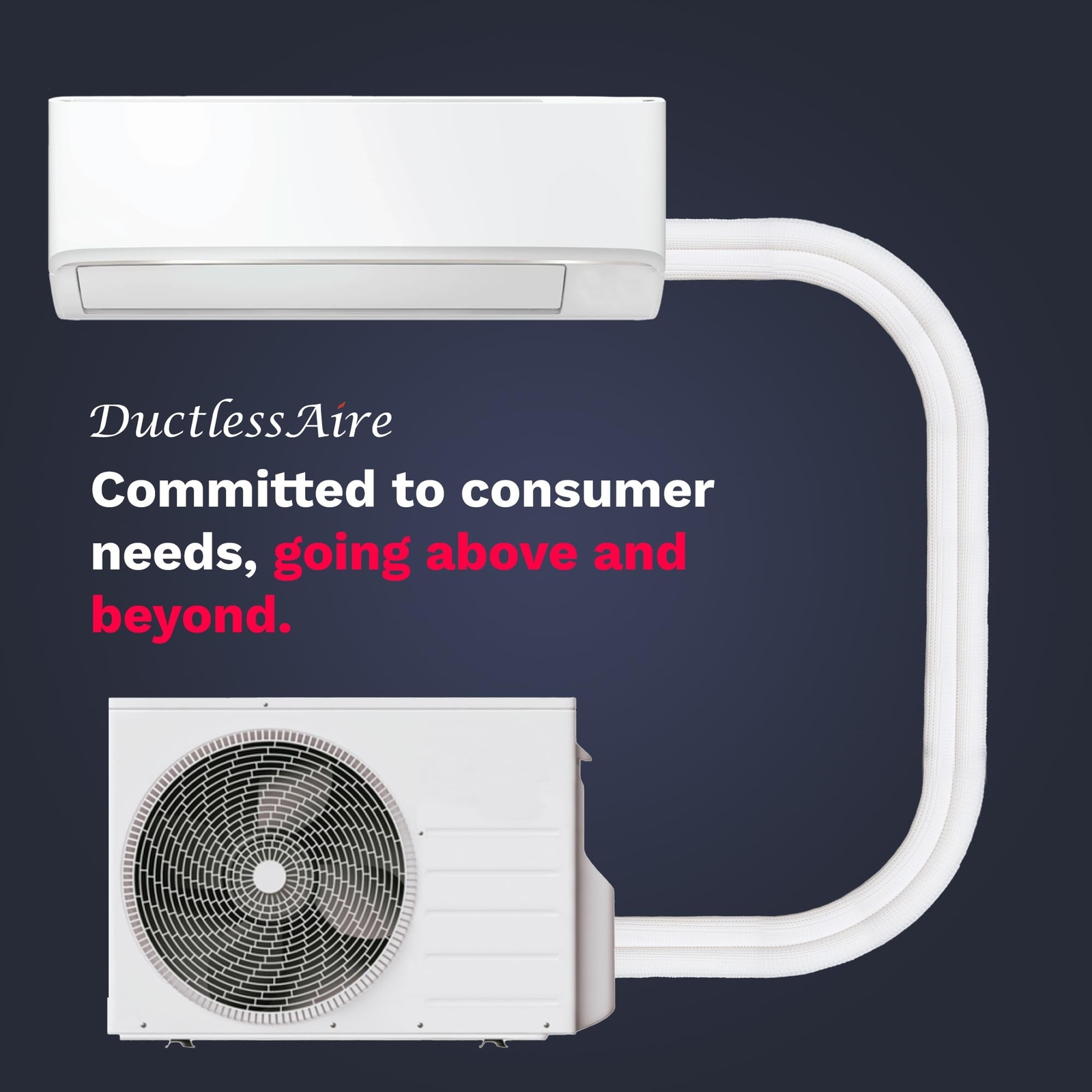 DuctlessAire – Insulated Copper Twin Coil Mini Split Line Set – HVAC & AC Hos…