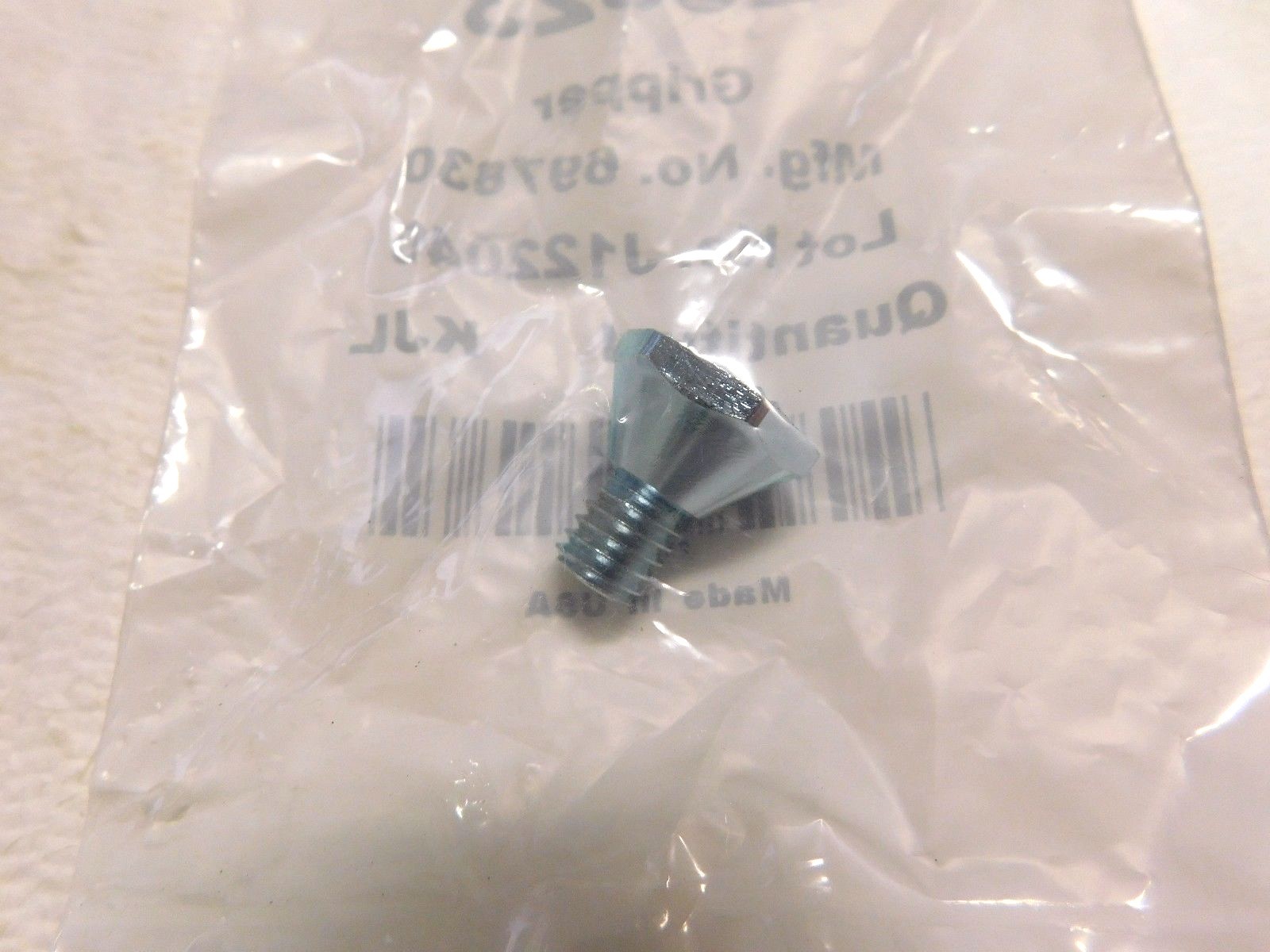 Jergens Carbide-Tipped Hex Head Gripper 3/4" Dia 3/8"-16 Thread Grade