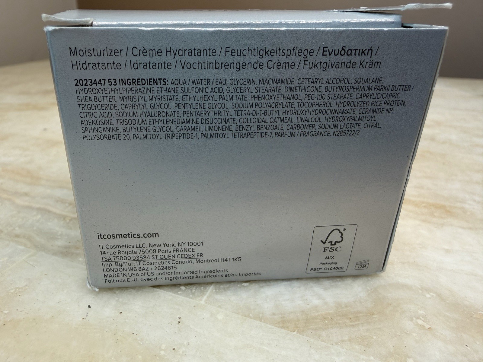 IT Cosmetics Confidence in a CREAM 2oz Moisturizing Anti-Aging Cream NEW