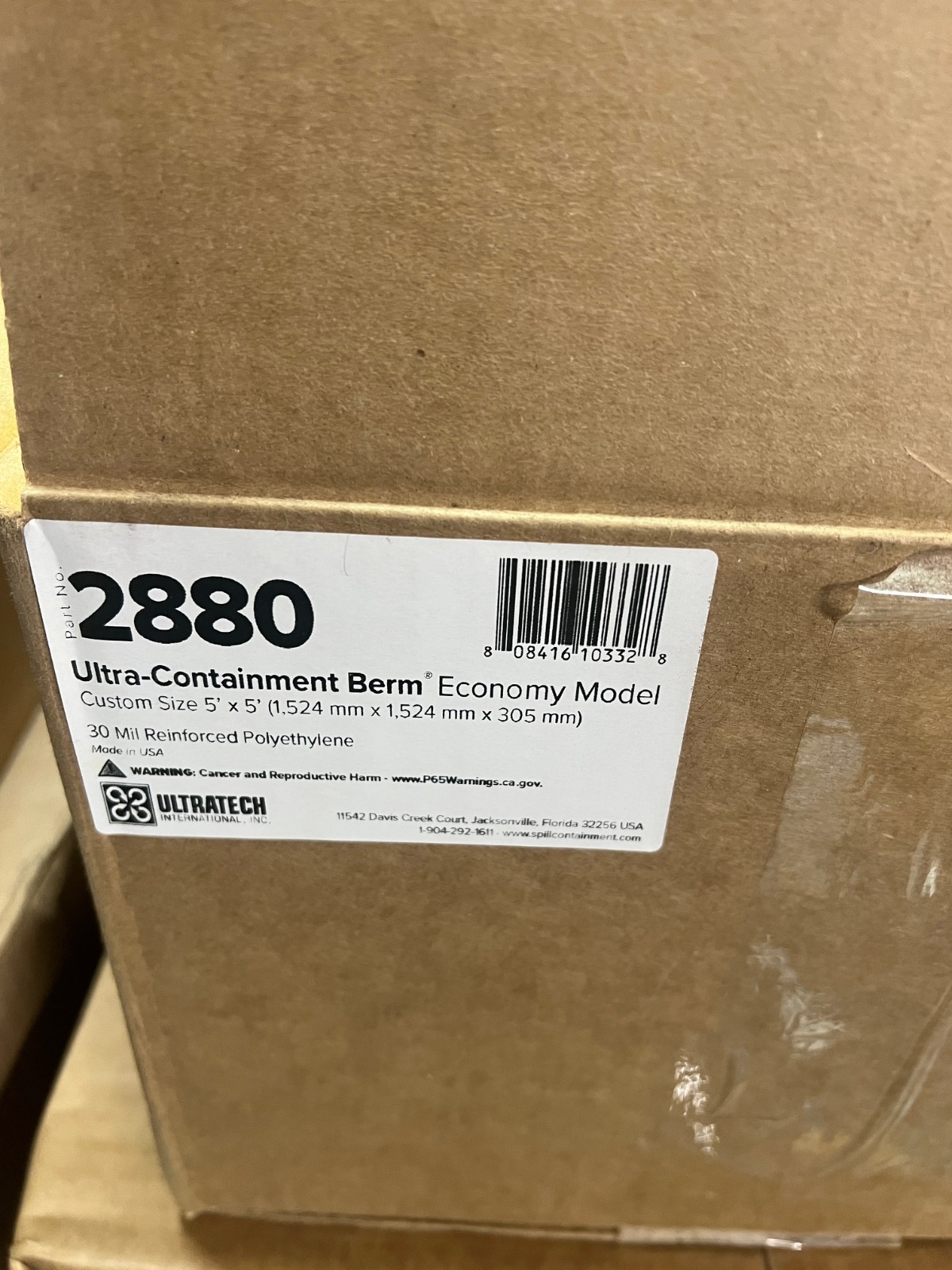 UltraTech Ultra-Containment Berm Economy Model 5’x5′ 30mil (2880)