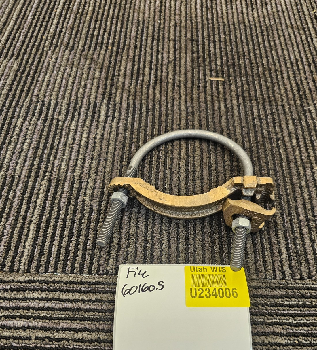 Burndy GAR3904 Pipe Grounding Clamp Copper