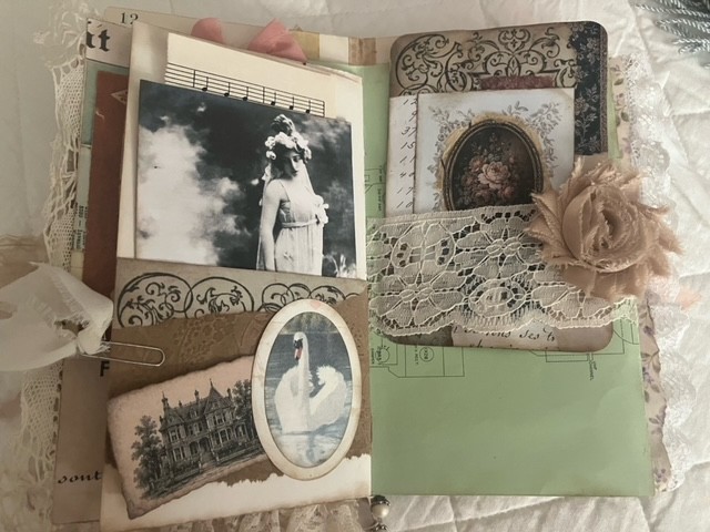 VINTAGE STYLE HANDMADE JUNK JOURNAL-«A Graceful Life»