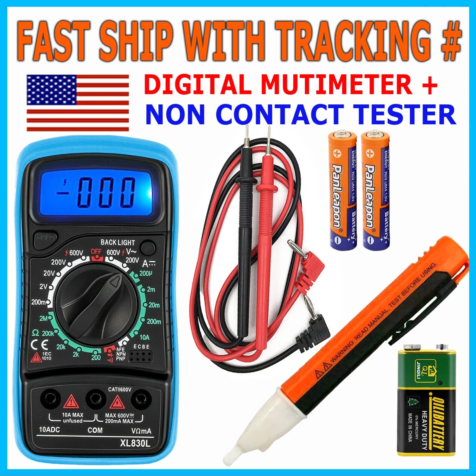 Voltage Electricity Tester Volt Detector Test Pen AC Non-Contact Sensor 90-1000V