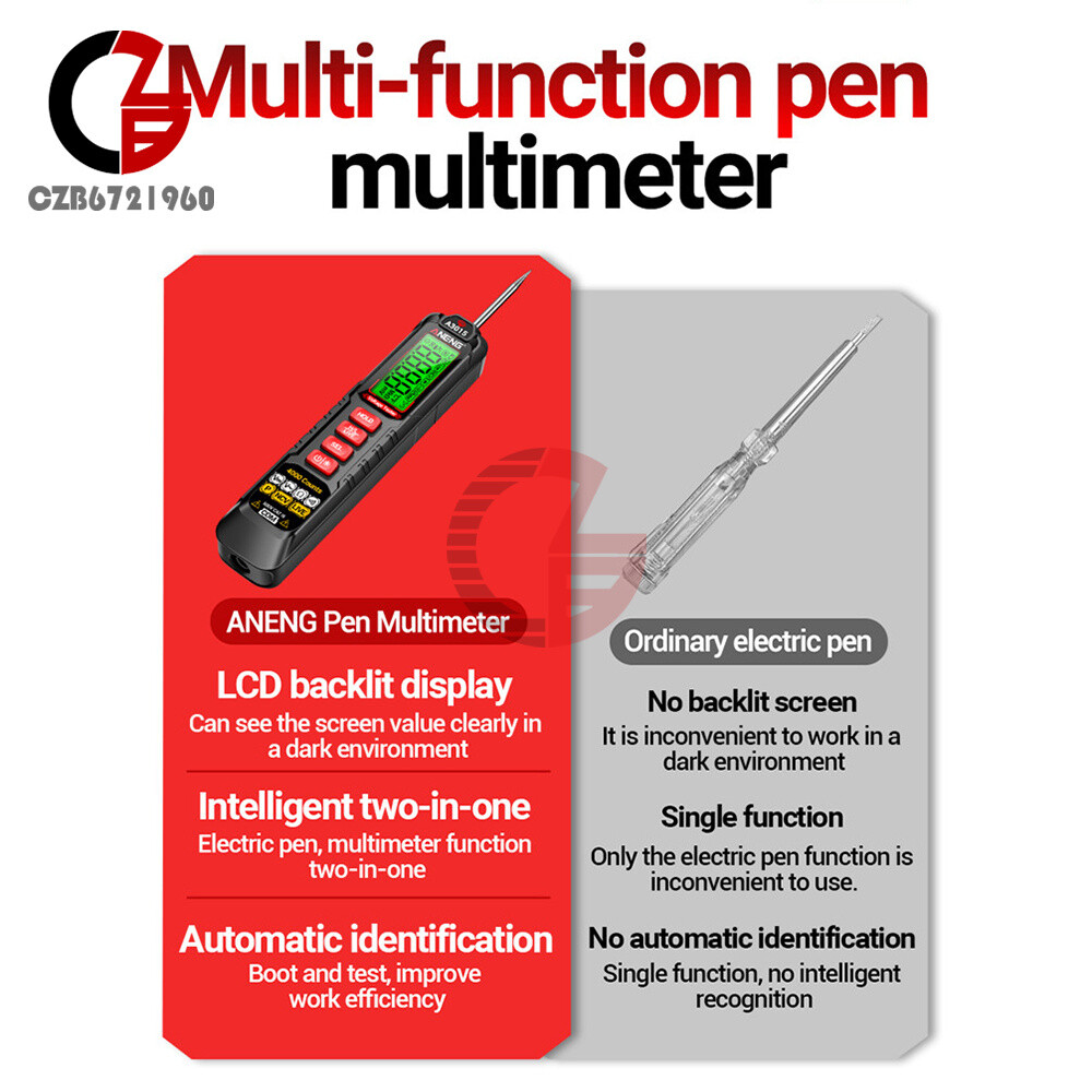ANENG Multimeter Pen Digital Smart AC/DC Voltage NCV Diagnostic Probe Detector
