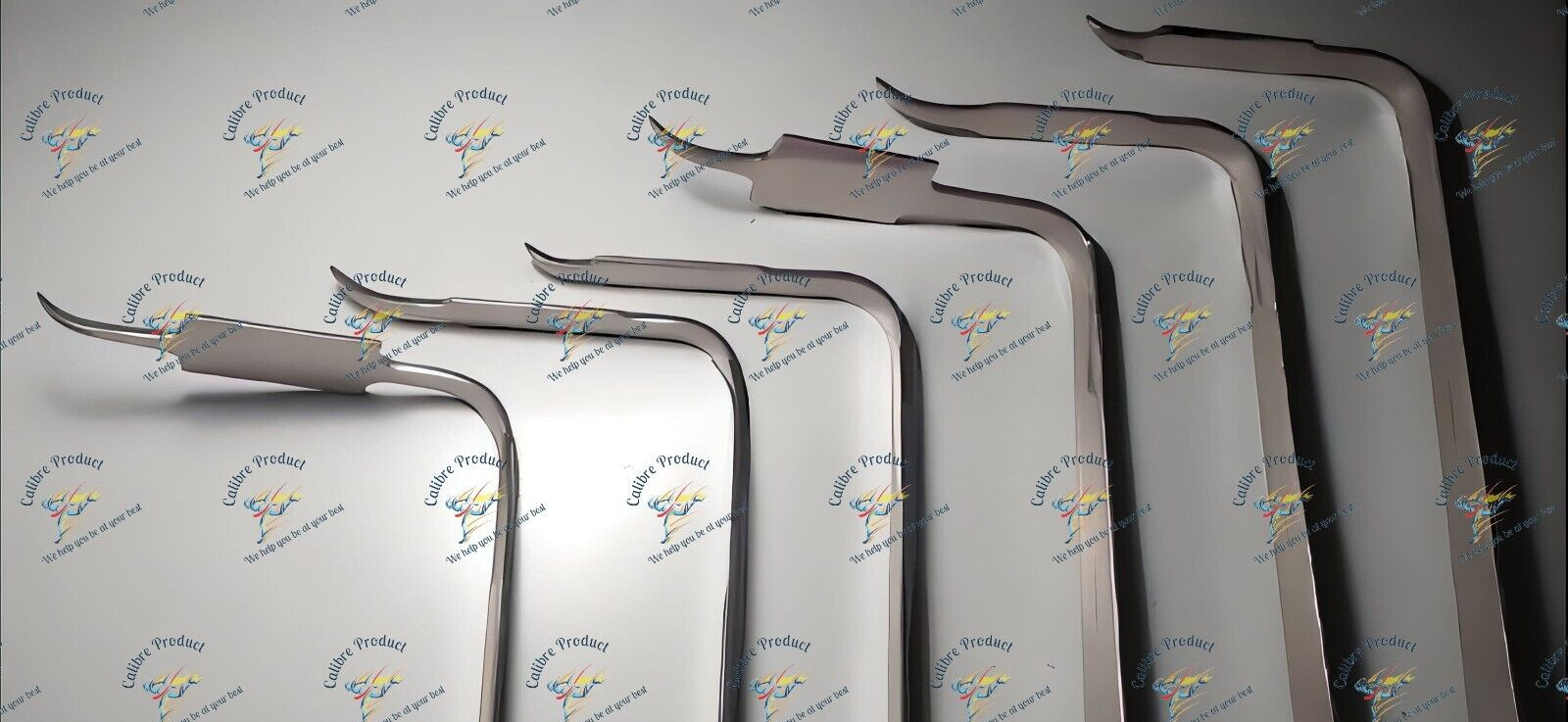 Bent Hohmann Knee Retractors Orthopedic Surgical Instruments Set of 6