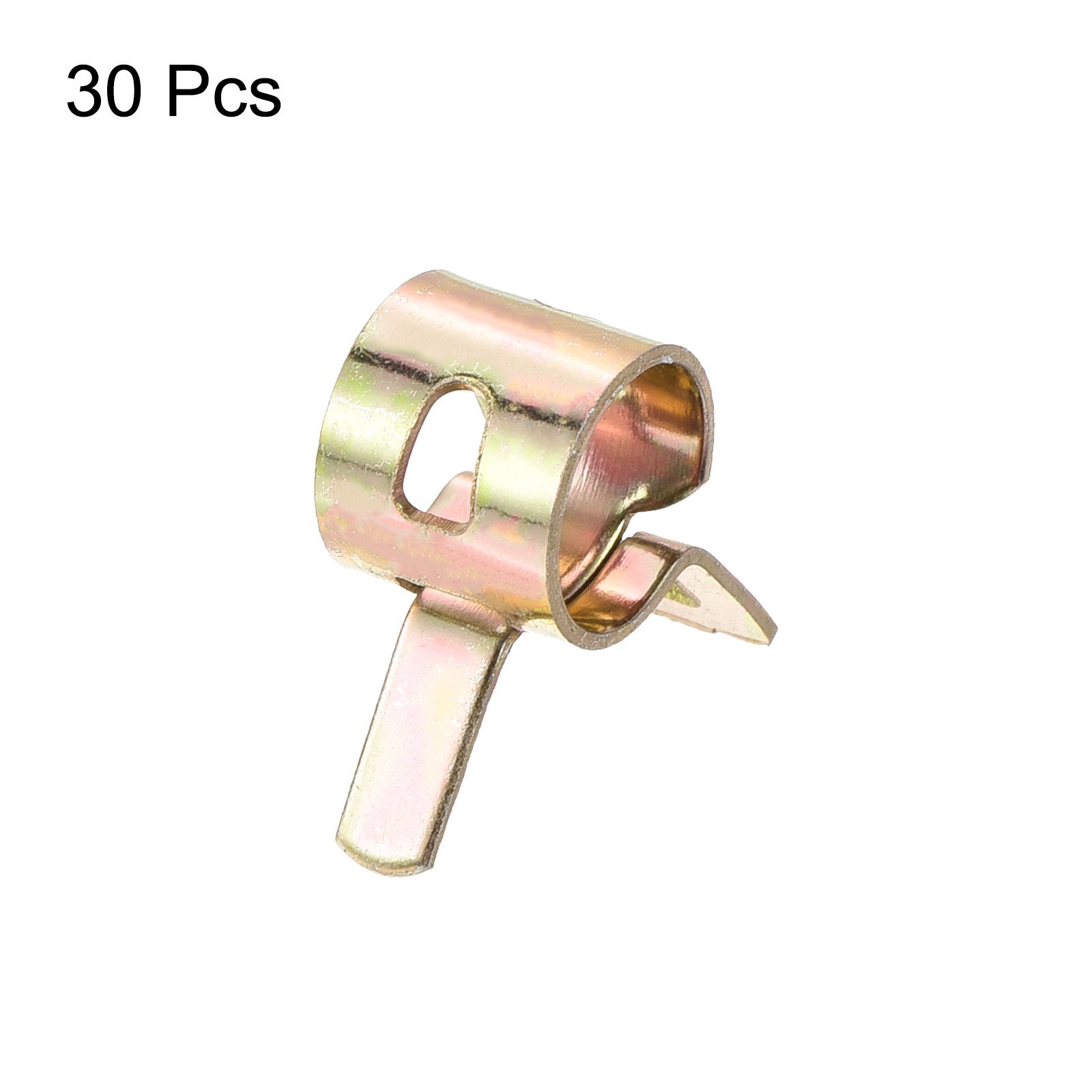 30Pcs ID 8mm 5/16inch Fuel Line Hose Clips Pipe Clamps Spring Hose Clamp