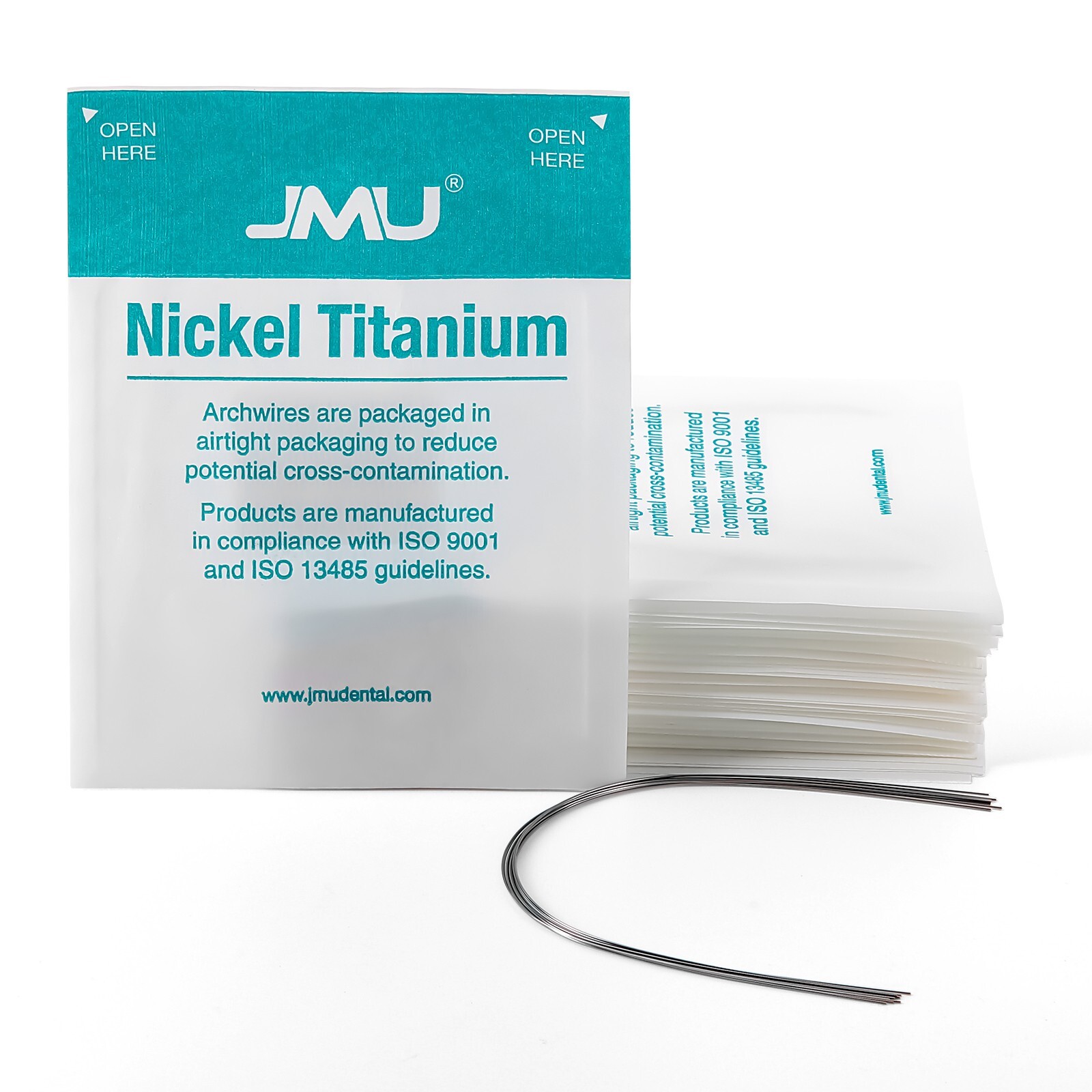 100PCS JMU Ortho Nickel Titanium Archwire Natural Round 0.012-0.020″ Upper/Lower