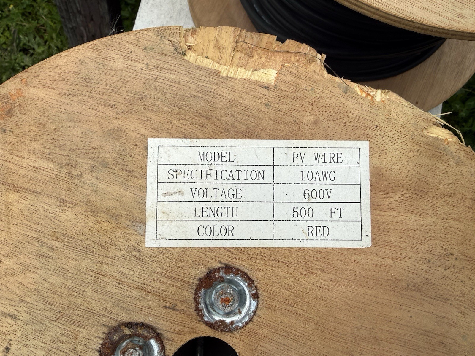 Lot of PV Wire 10AWG 600V, 1700’ of 103 strand Copper Direct bury, Solar PV Wire