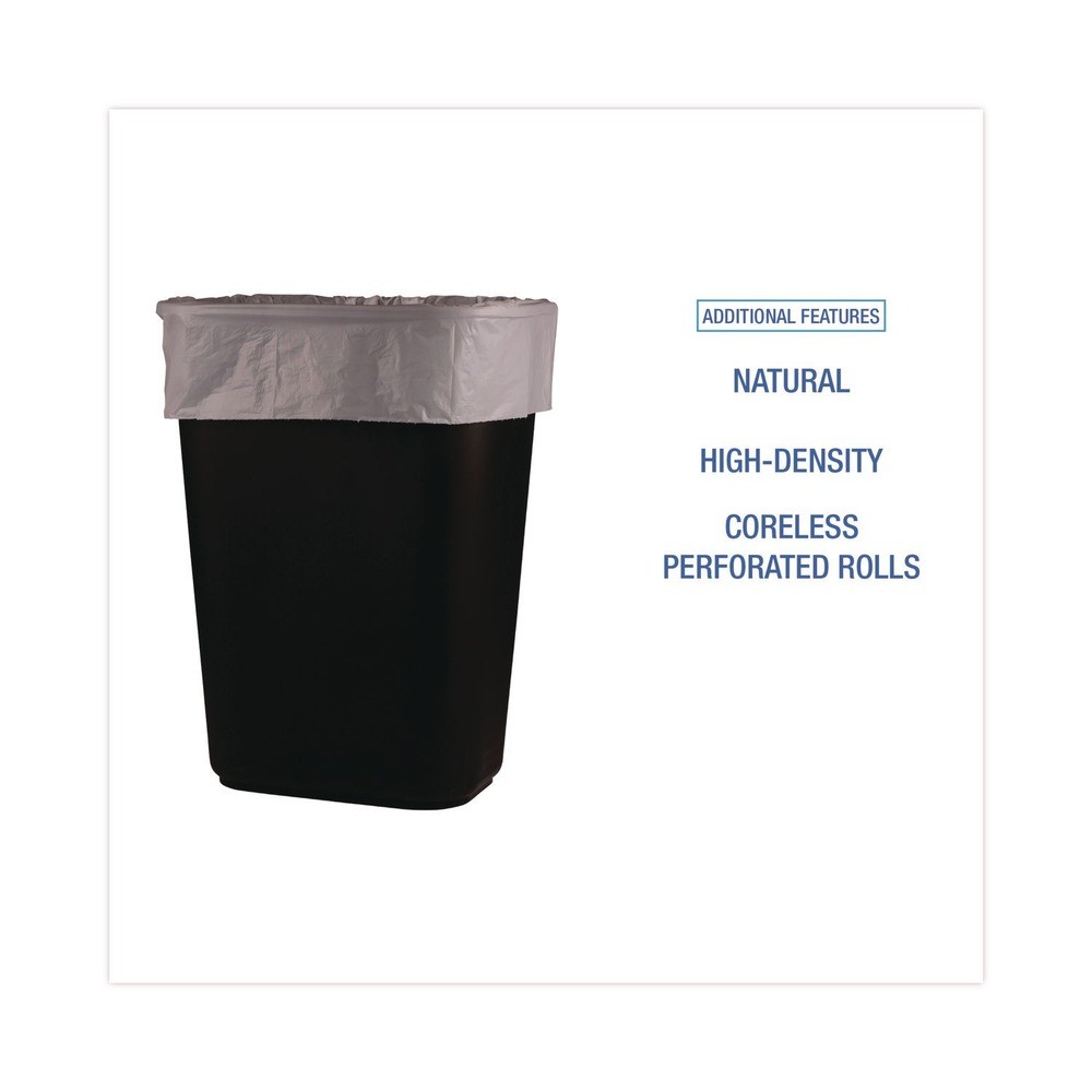 GEN 303613 30-gal. 10 mics Can Liners – Natural (25 Bags/RL, 20 RL/CT) New