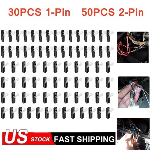 80 PCS Plug-In Quick Wire Connectors, Reusable Clamp Terminal Blocks for Cables