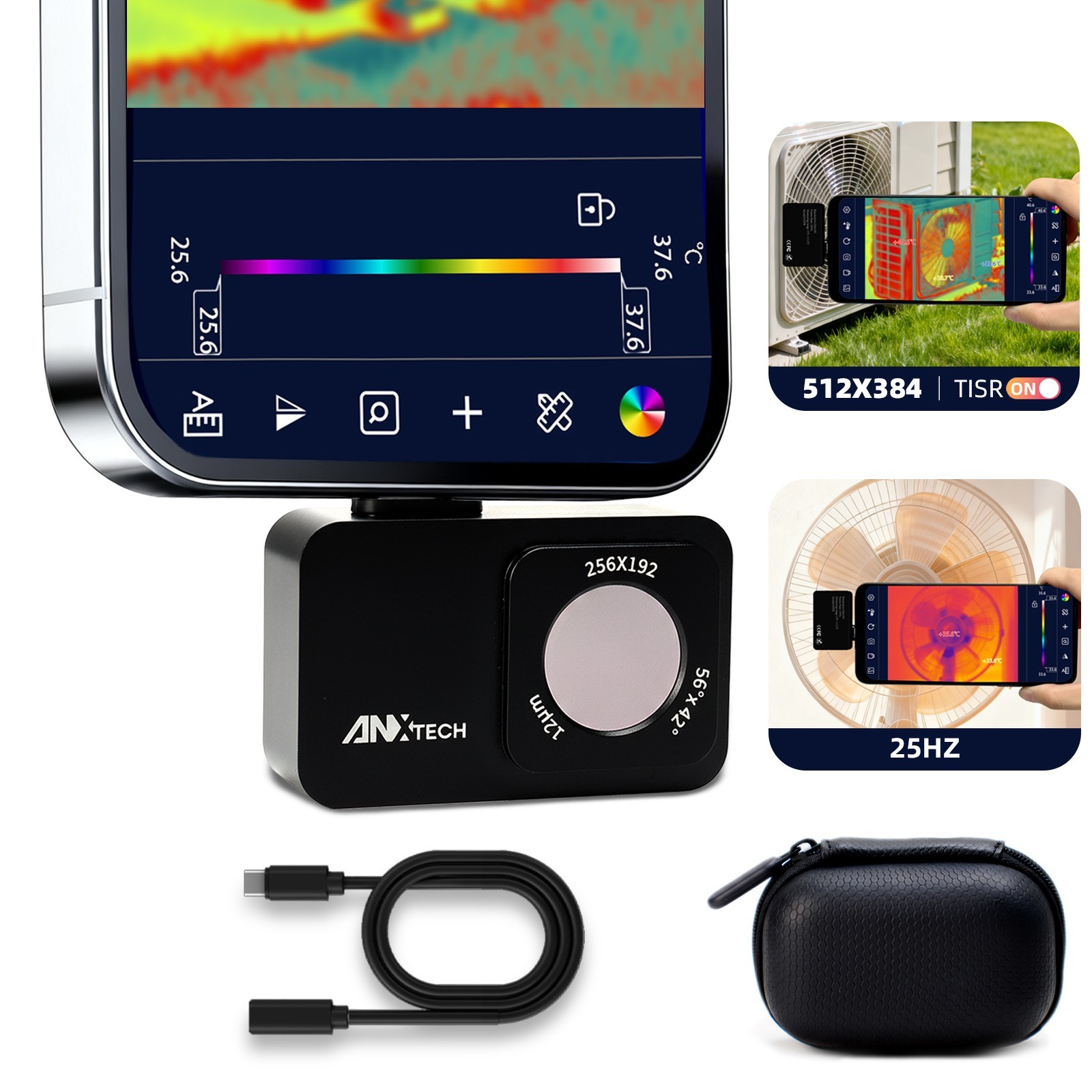 ANXTECH Thermal Imaging Camera Thermal Imager Android Type-C Super IR 512×384