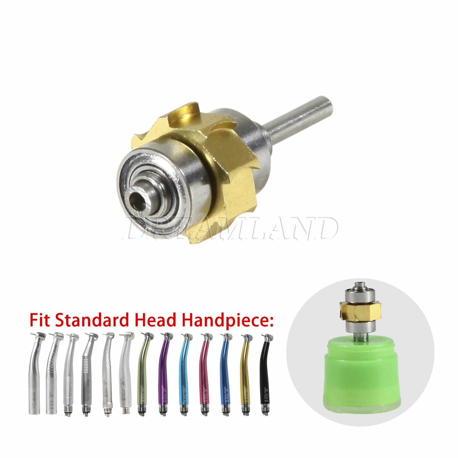Dental Cartridge Turbine Rotor For Yabangbang LED Fiber Optic Handpiece YB6