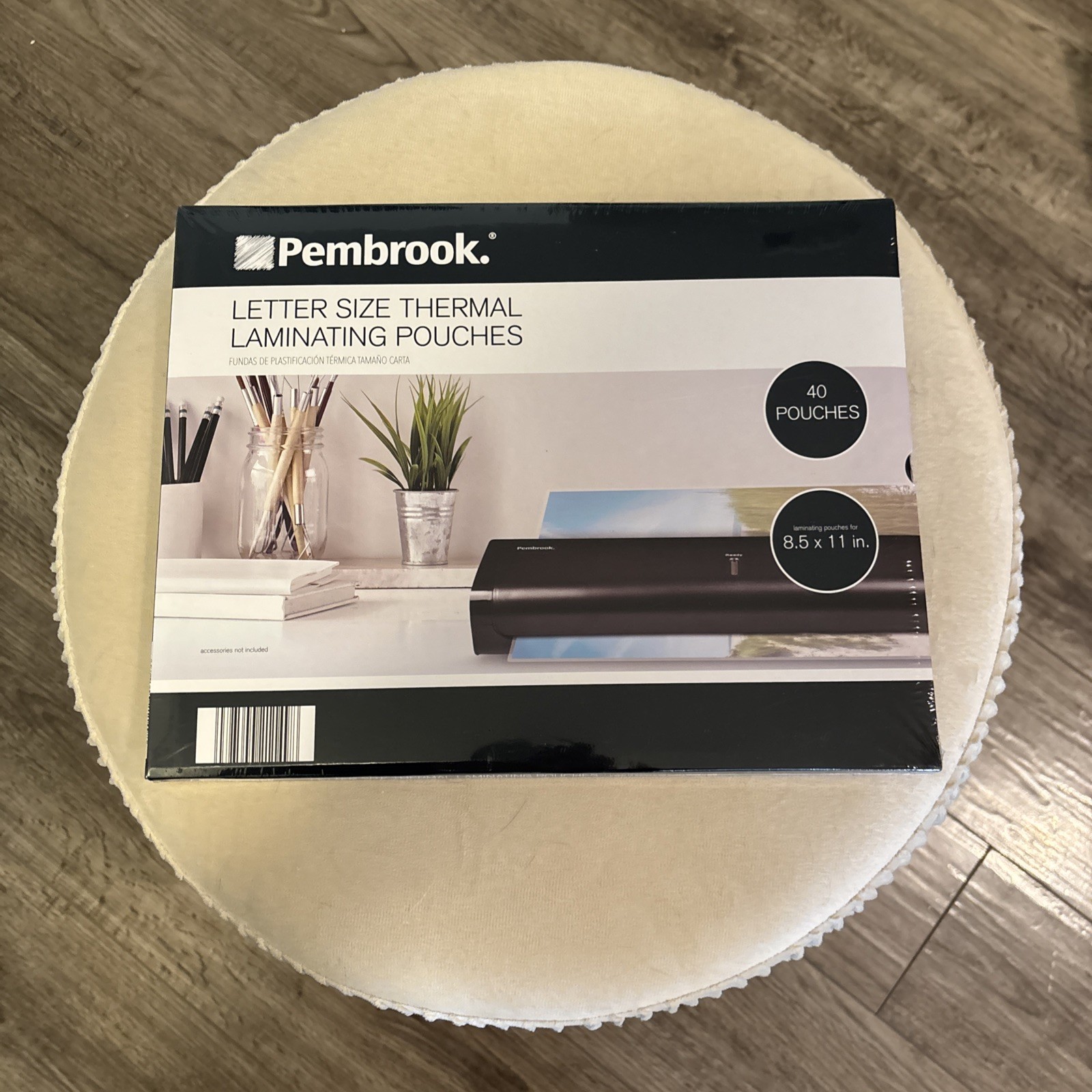 Sealed Pembrook Letter Size Thermal Laminating Pouches 8.5” x 11” 40 Pouches NEW