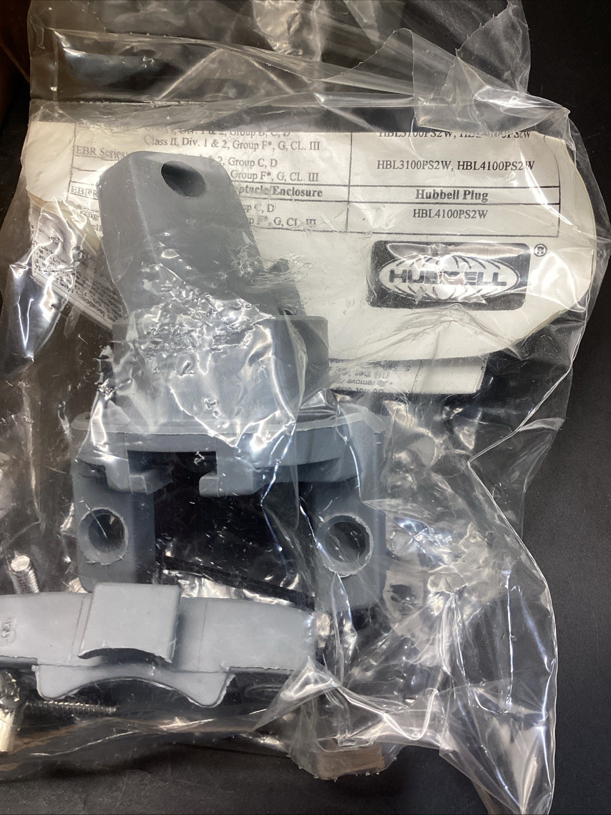Hubbell HBL460PS1W. Heavy Duty Pin and Sleeve, Male Plug, 60 A 600 V, 4 Wire, 4X
