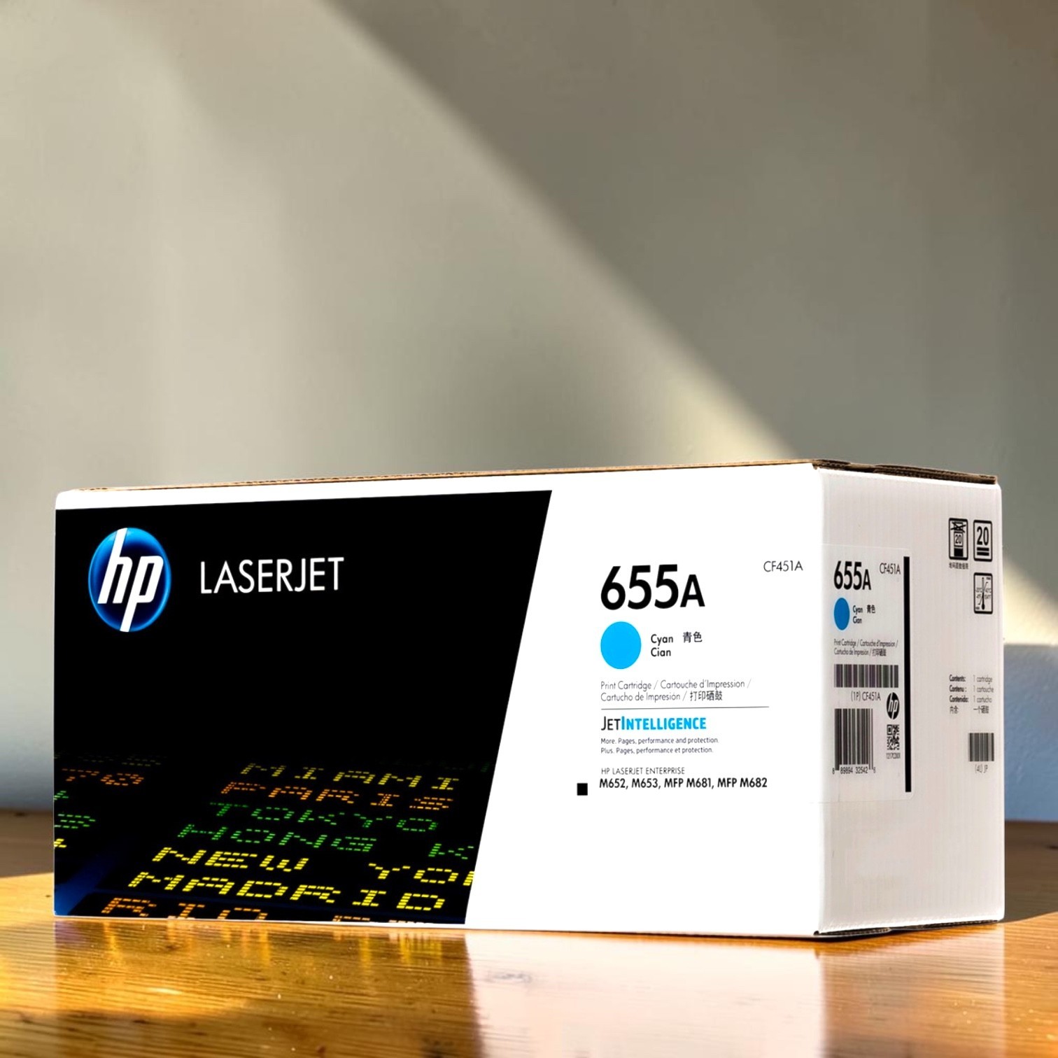 HP 655A Toner Set BK/C/M/Y 4-Pack CF450A CF451A CF452A CF453A New Sealed Box