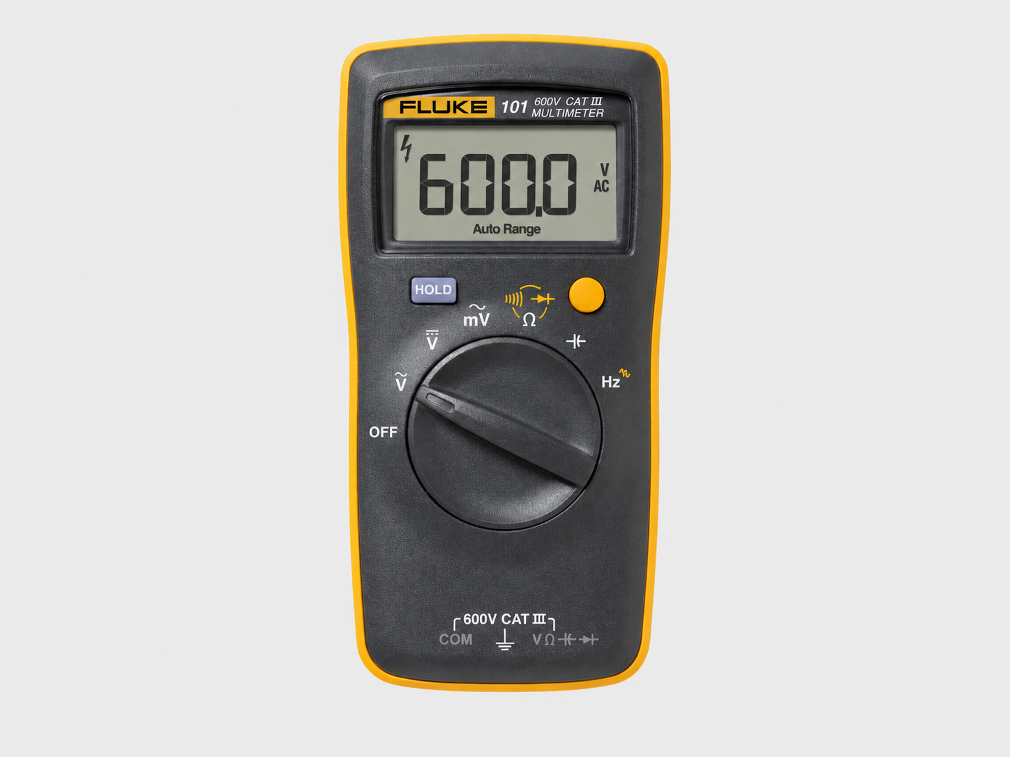 FLUKE 101 Digital Multimeter Pocket AC DC Volt Tester CAT III 600V