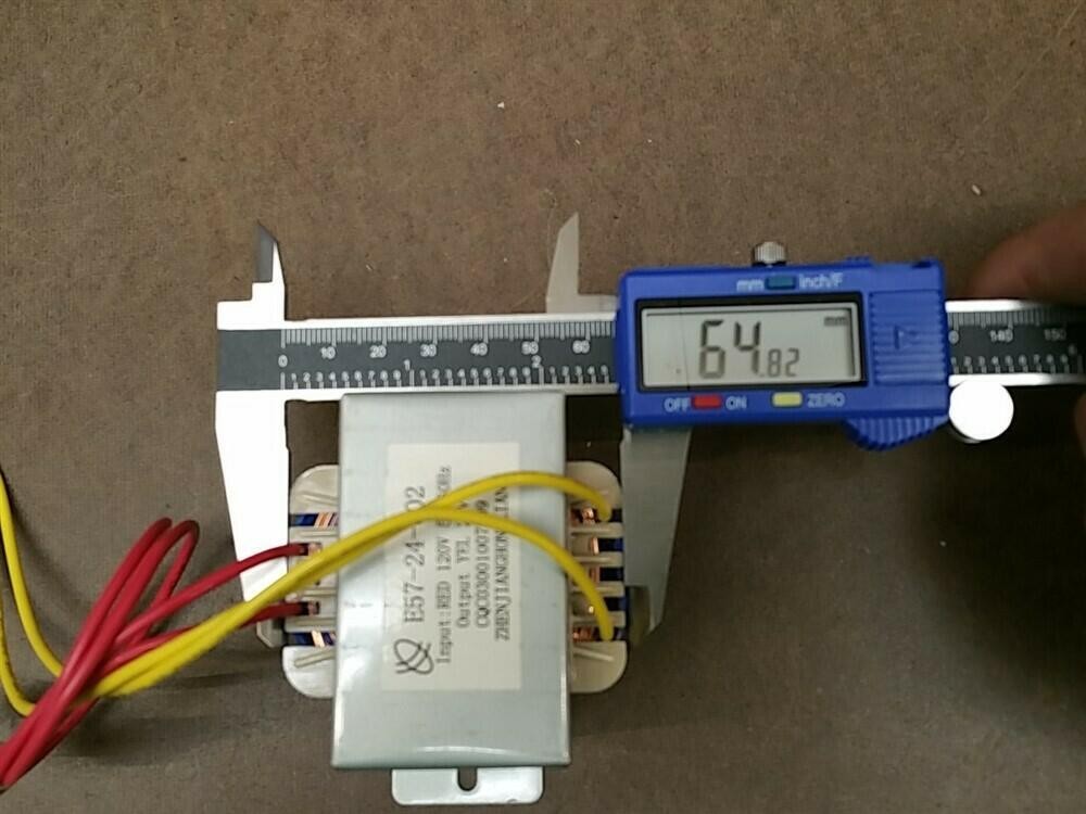120VAC Input to 24VAC Output Transformer (120V to 24V AC) Zhenjiang E57-24-002