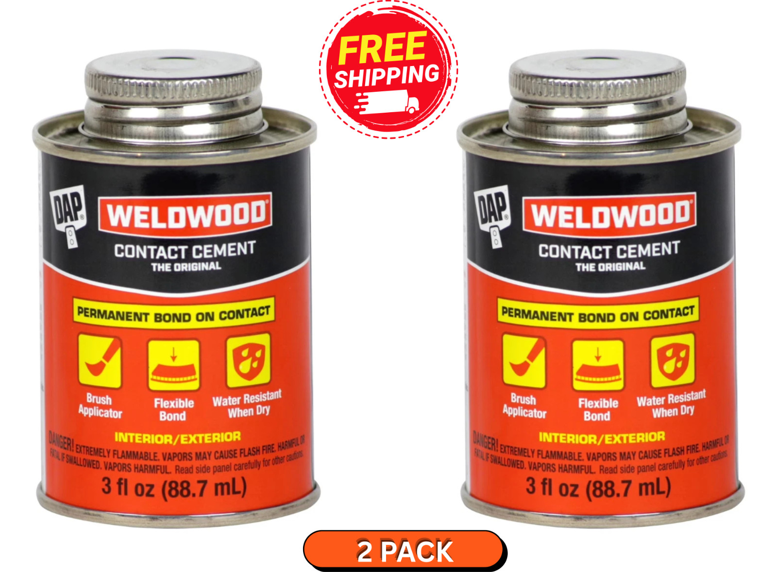 DAP Weldwood 3 oz Contact Cement Tan Original Industrial Strength Adhesive