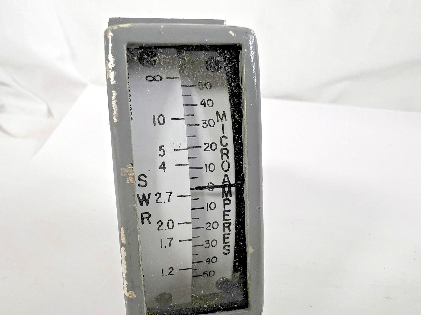 Vintage Analog SWR Microamperes Panel Meter Gauge 458-0815-010 AEM7349