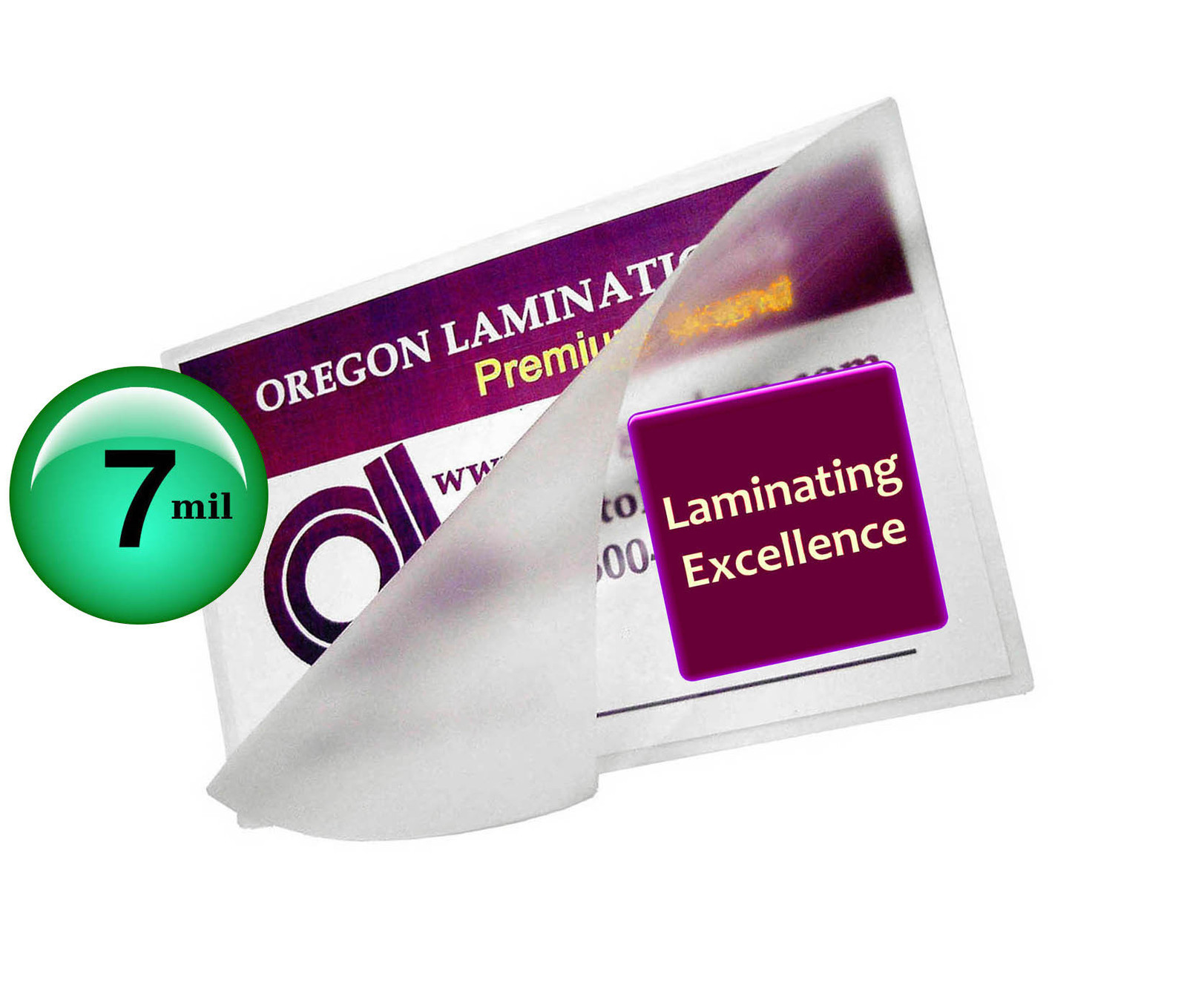 School ID Cards 7 Mil Hot Laminating Pouches 2-1/2 x 3-5/8 (100/pack) Clear