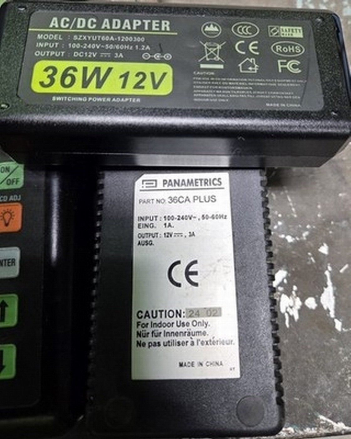 36W 12V Adapter Substitute For Panametrics 36DL 37DL Plus Thickness Gauge Gage