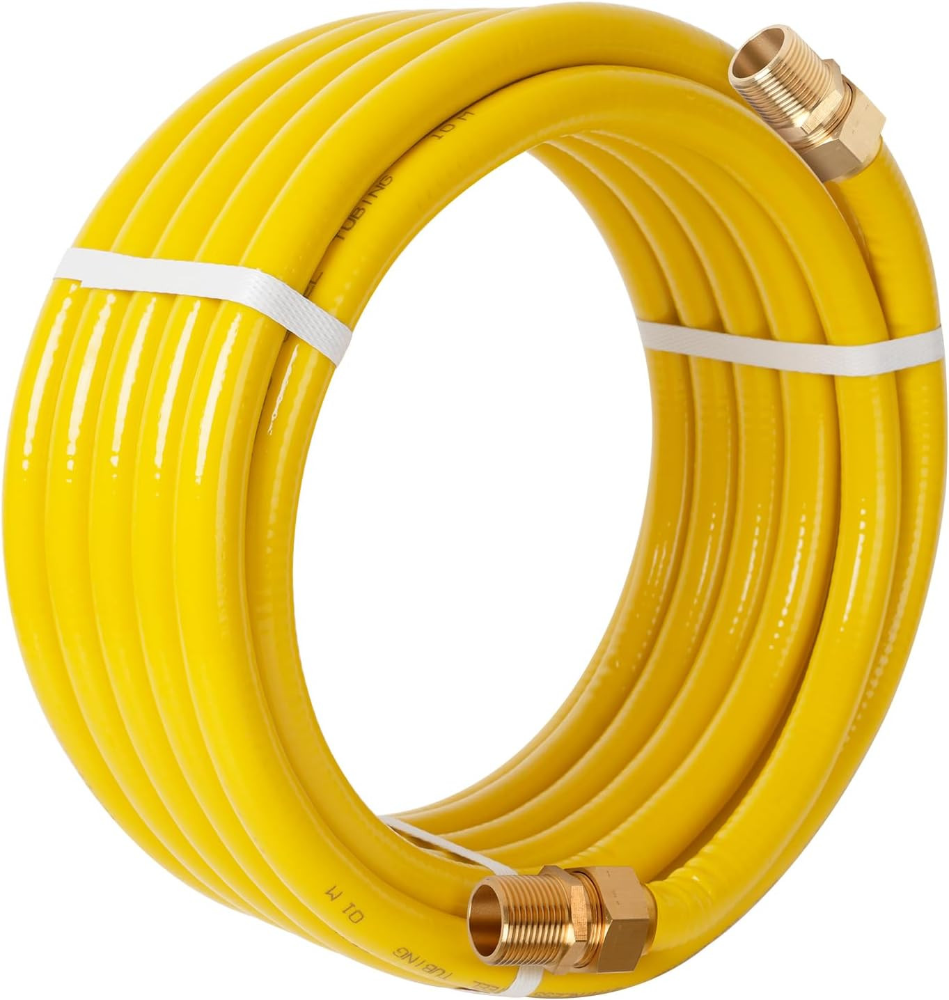 70Ft 1/2 Inch Flexible Gas Line Tubing Kit with Fittings for NG or Propane Use