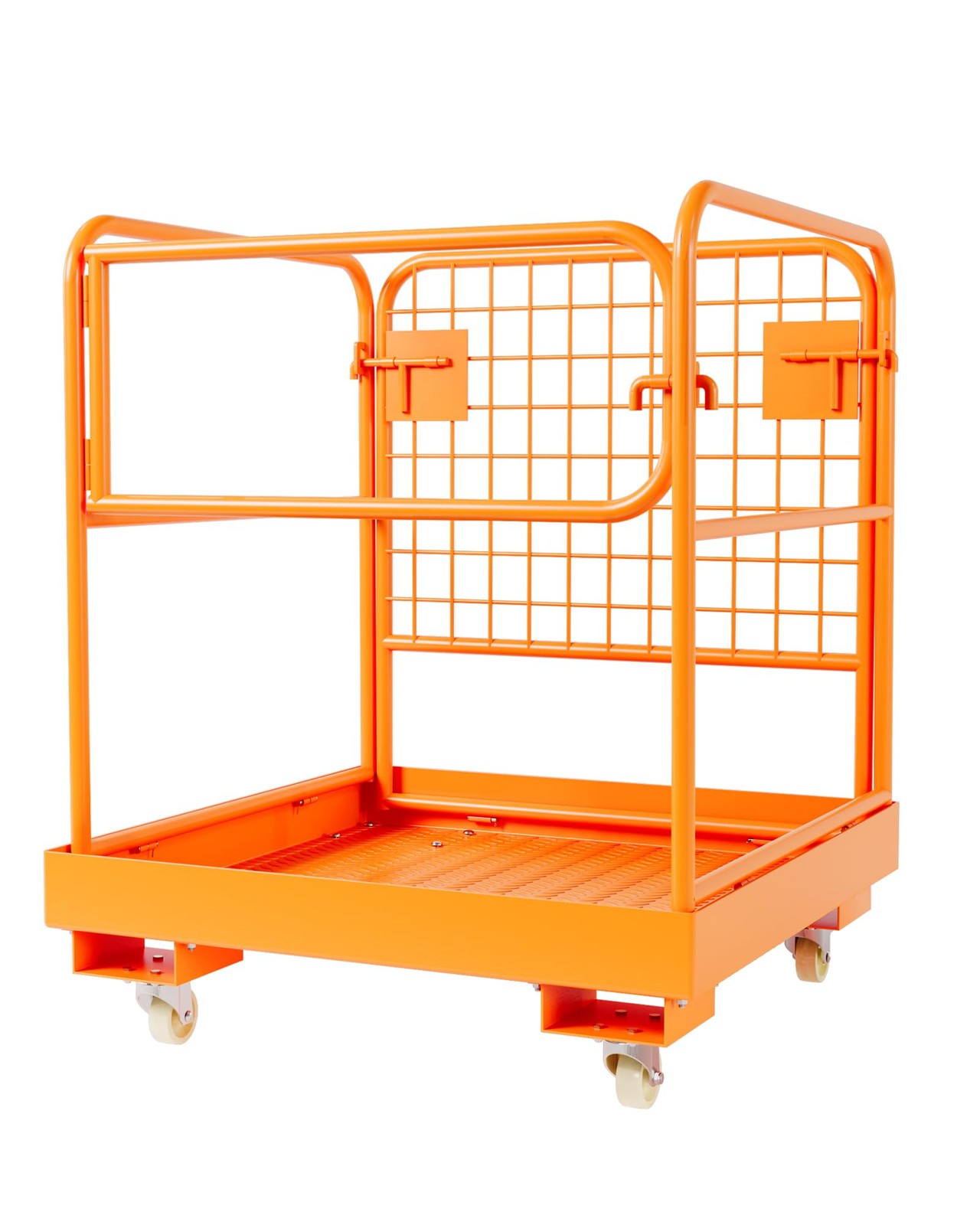 1200lbs Forklift Safety Cage Heavy Duty Collapsible 36″ x 36″ Steel Man Basket