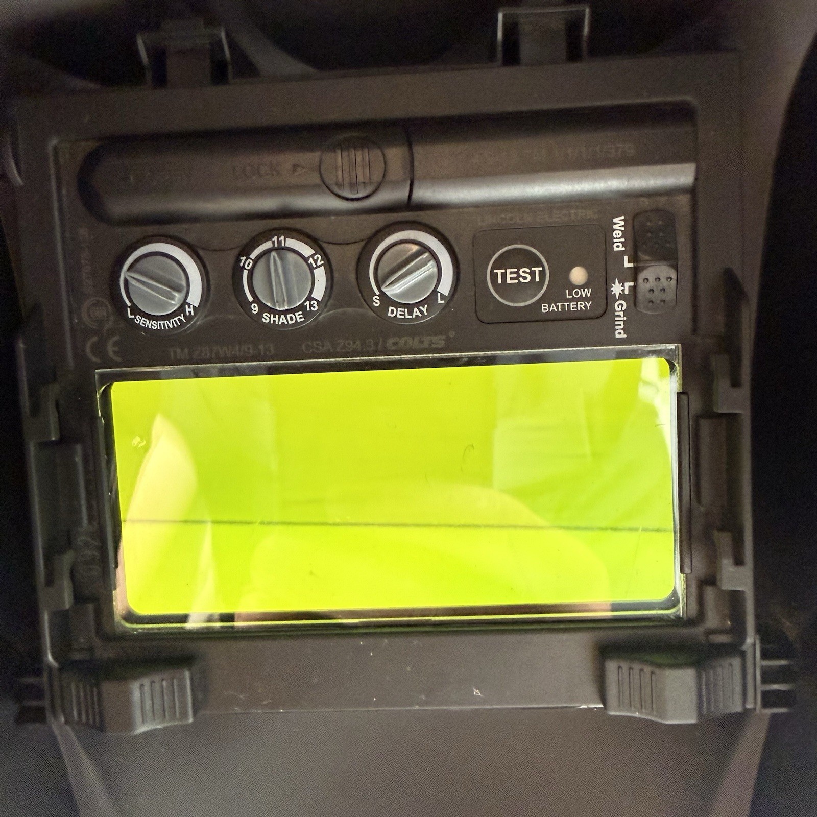 Lincoln Electric Viking 1740 Auto Darkening Welding Helmet ADF 4C Lens Shade9-13