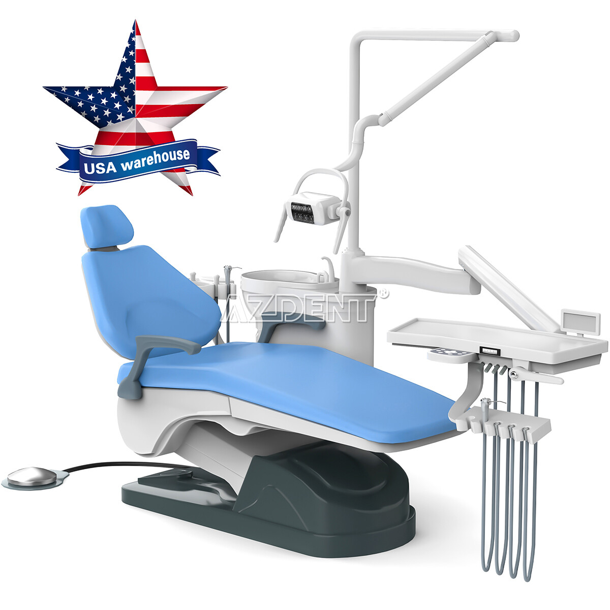 Dental Unit Chair DC Motor Computer Control/Delivery Suction Unit Air Compressor