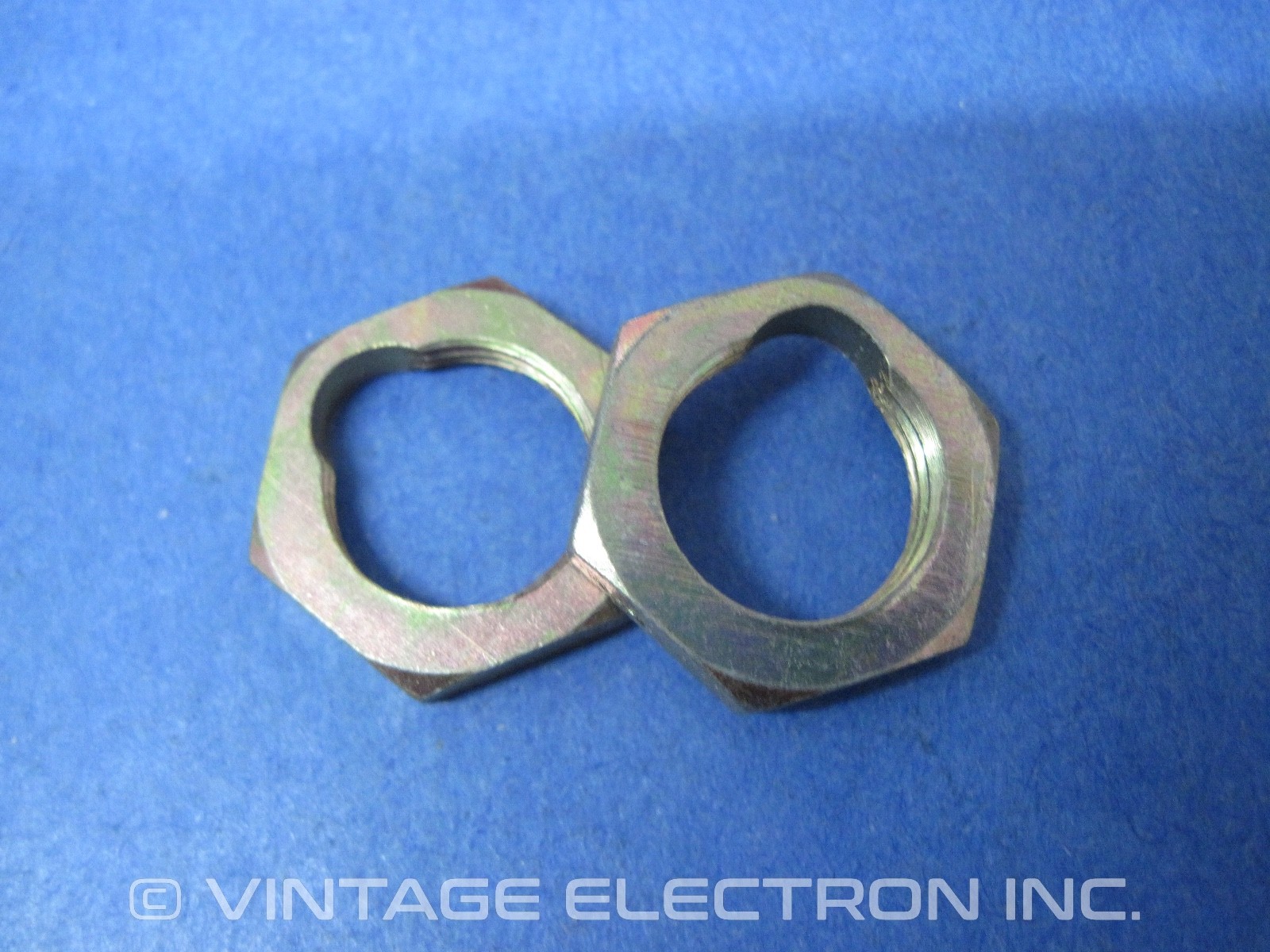 (2) – 1/2″-20 THIN Hex Nuts (w/Notch, Lock) – Zinc Steel ($1.90/lot) – 0.13″ THK