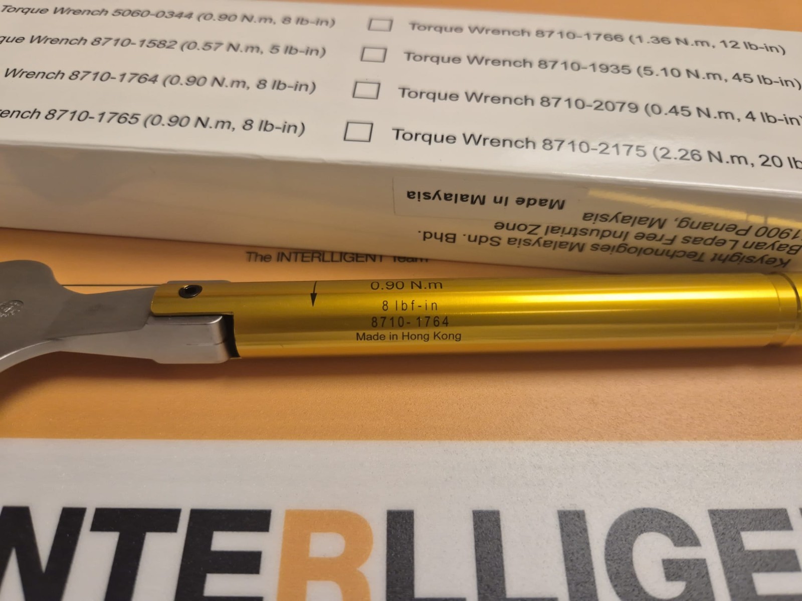 Keysight 8710-1764 NMD Torque Wrench for Network Analyzers, 0.9N-m, 8lb-in, New