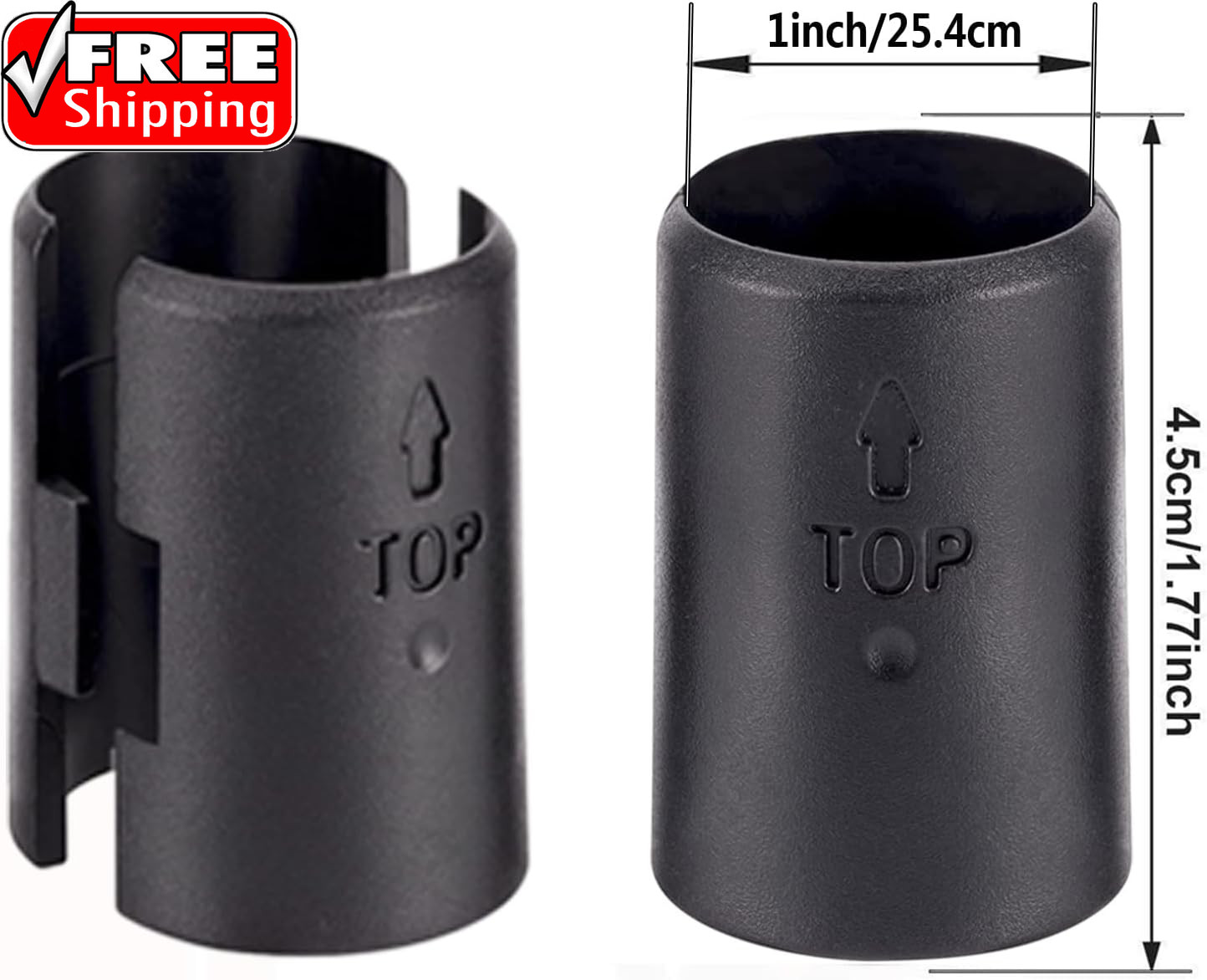 54 Pack Wire Shelving Shelf Lock Clips, Black, ABS Plastic & Metal, 1″ Post Shel