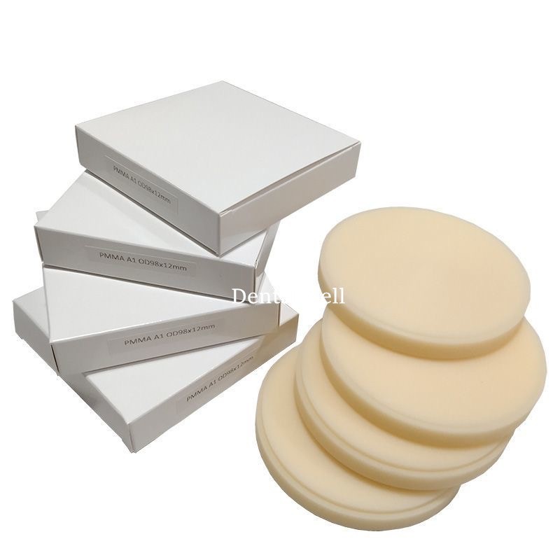PMMA Blocks Disc Multilayer Dental Resin Round Material A1/A2/A3 Shade 98mmx16mm
