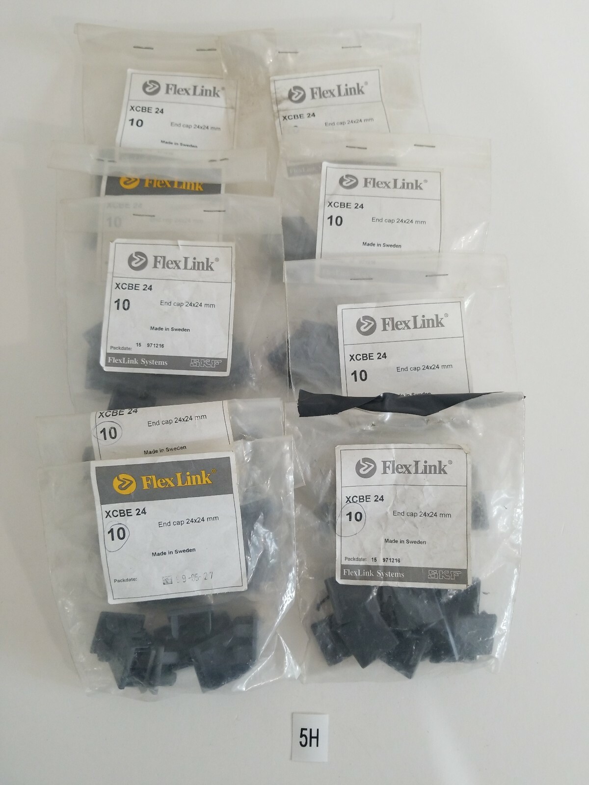 *NEW IN BAG* FlexLink End Cap XCBE 24 *QTY OF 8 BAGS OF 10PCS*