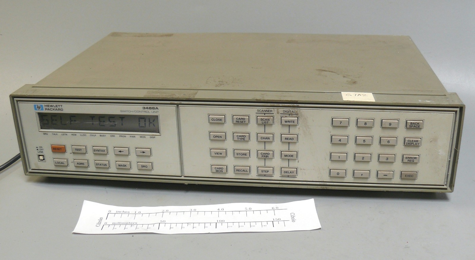 HP 3488A Switch Control Unit Tested [G7A1][G7A2]