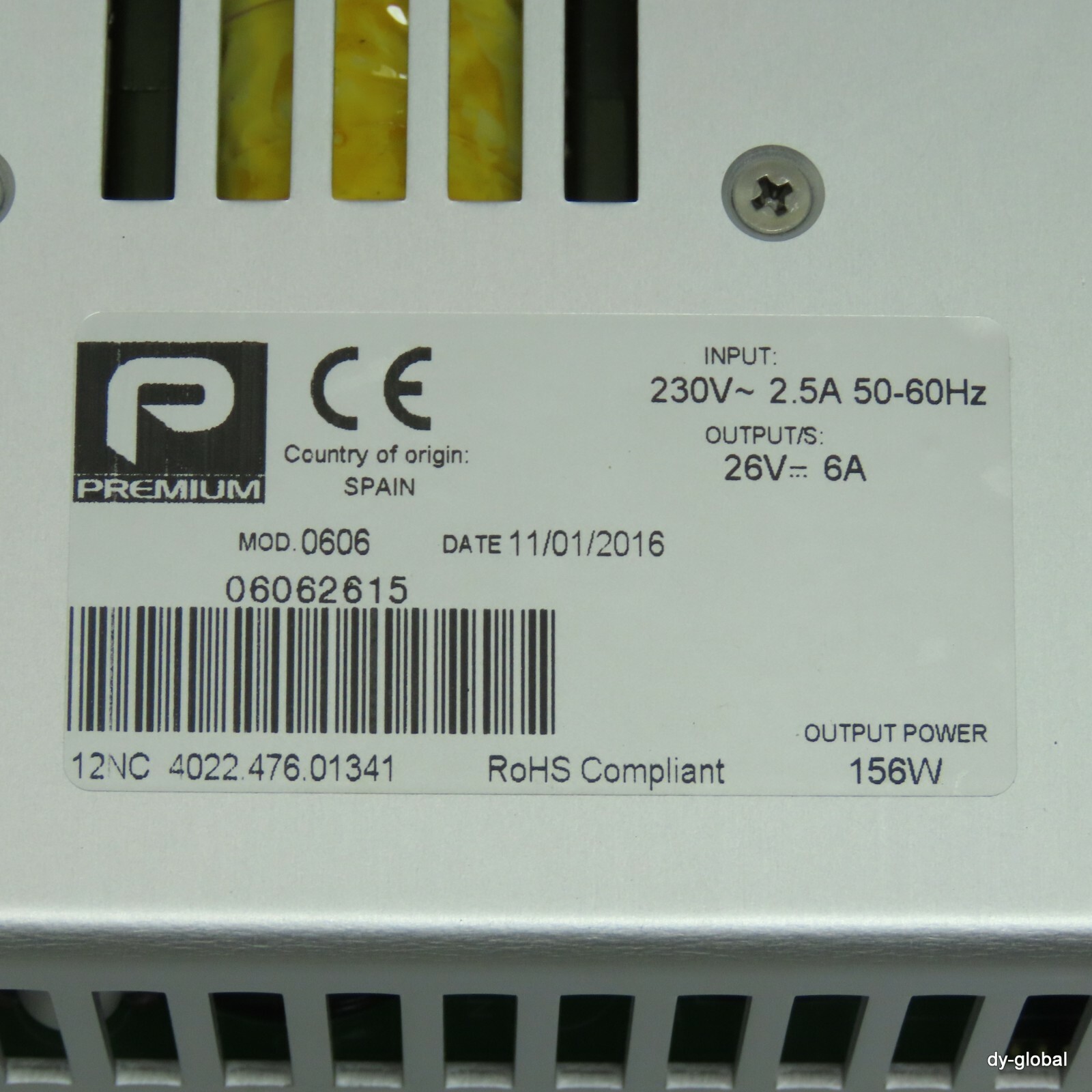 PREMIUM MOD:0606 156W Power Supply Used 12NC ASML4022.476.01341 ELEC-I-1018=9C28