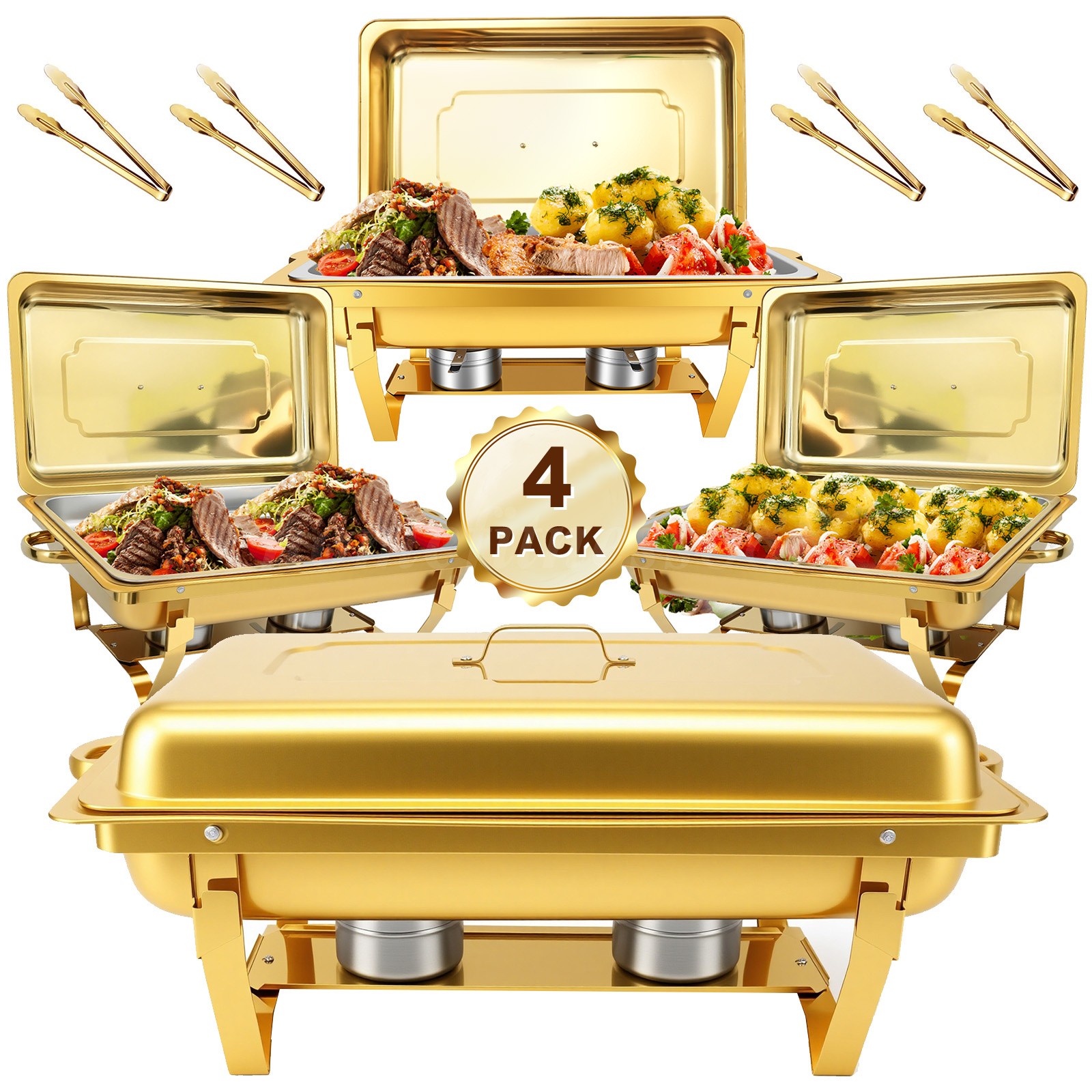 8QT Chafing Dish Wedding Buffet 316 Stainless Steel Chafer Catering Full Size