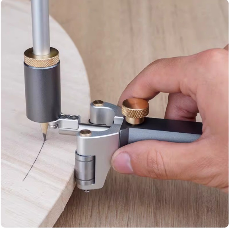 Multi-Purpose Marking Tool for Woodworking Straight and Curved Line Marker