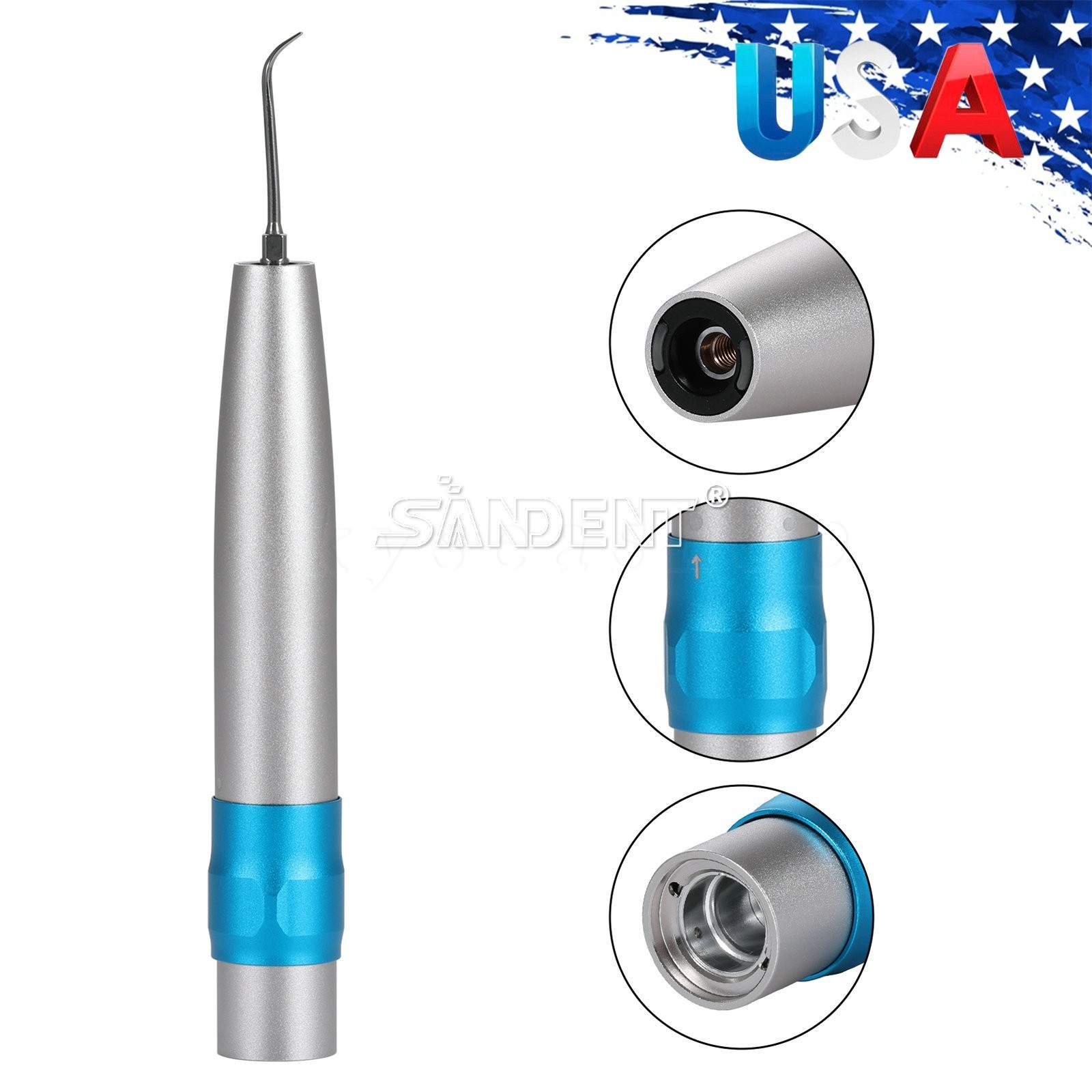 Dental LED Air Scaler Handpiece Sonic L Fiber Optic / Quick Coupling fit KAV
