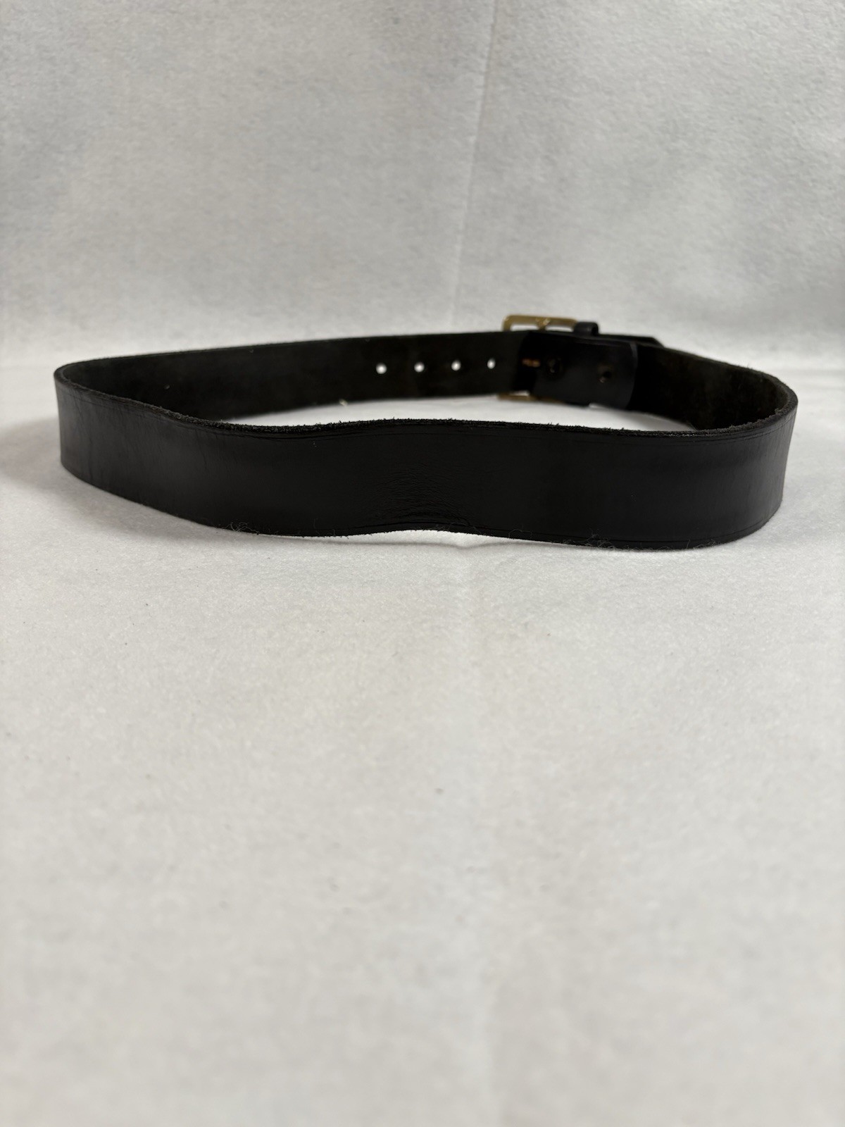 BOSTON Leather 38” Garrison Black Work Belt US Postal Approved #6605 1 5/8” Wide
