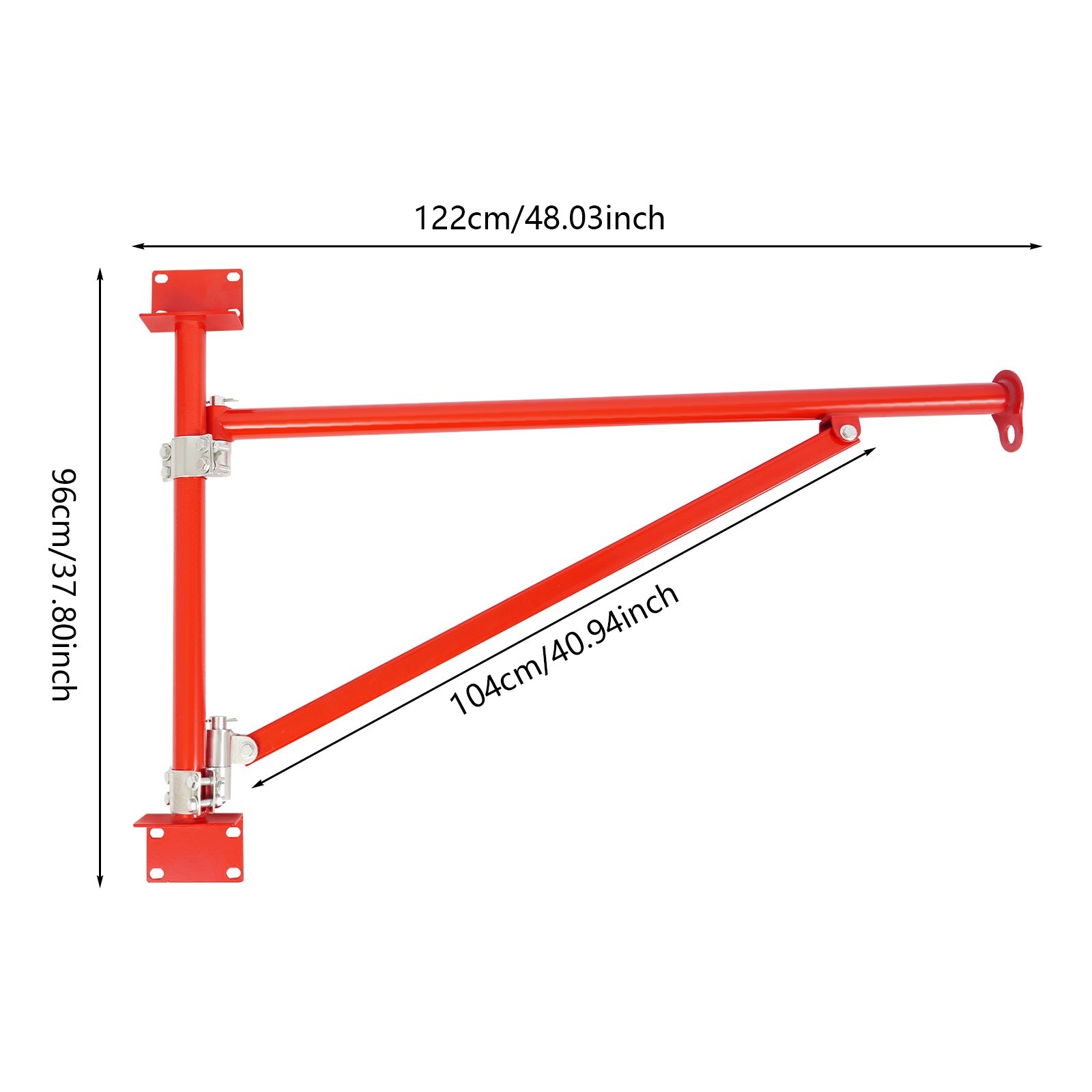 Wall Mount Crane Bracket, Alloy Steel Hoist Bracket, Crane Swing Arm with Pole