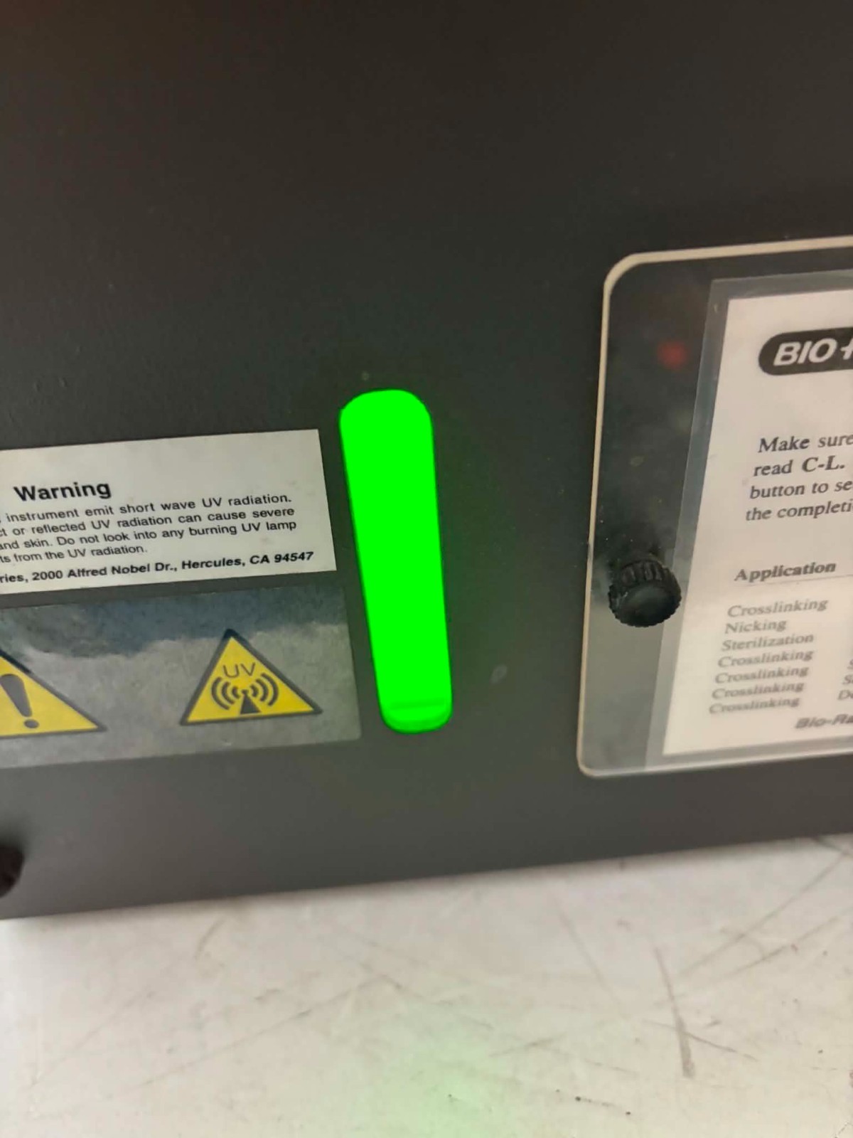 Bio-Rad GS Gene Linker UV Chamber Laboratory Device Irradiation
