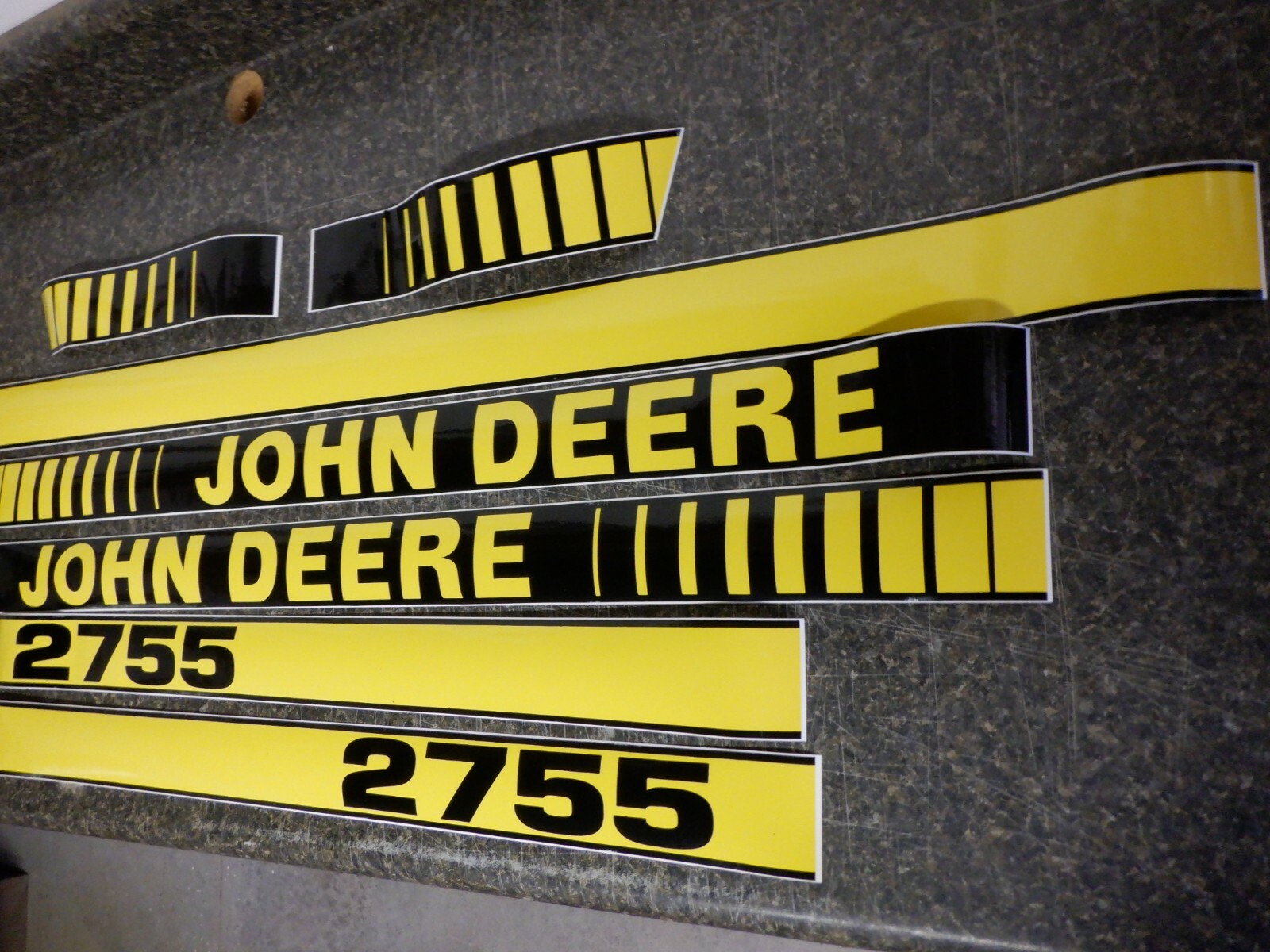 JOHN DEERE 2755 TRACTOR DECALS. HOOD & NUMBERS ONLY. SEE DETAILS & PICTURES