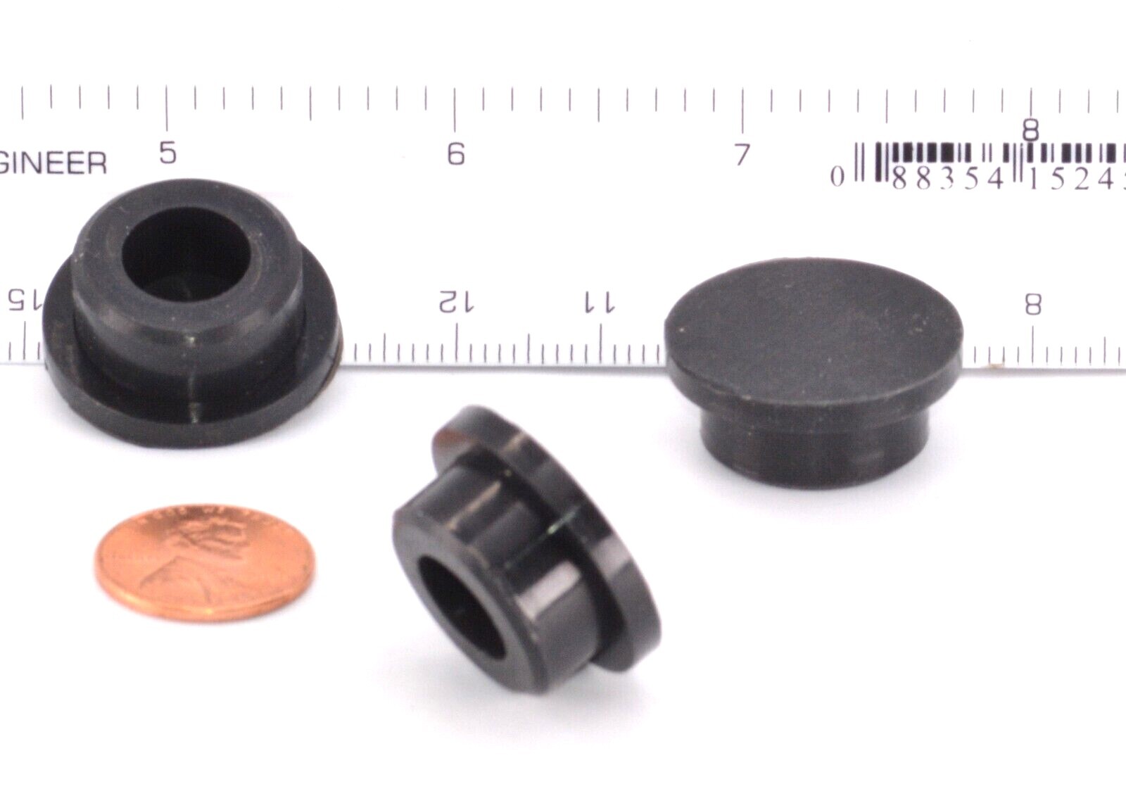 Silicone Rubber Stopper Plug Push In Compression Stem 12 Sizes 15 per Package