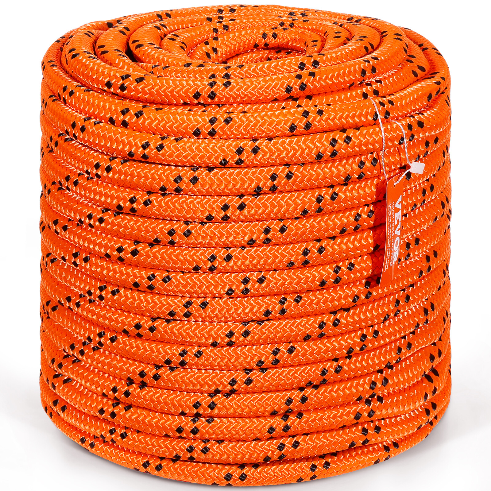 VEVOR Arborist Tree Climbing Rope Double Braid Polyester 3/4″ x 220′ 24-Strand