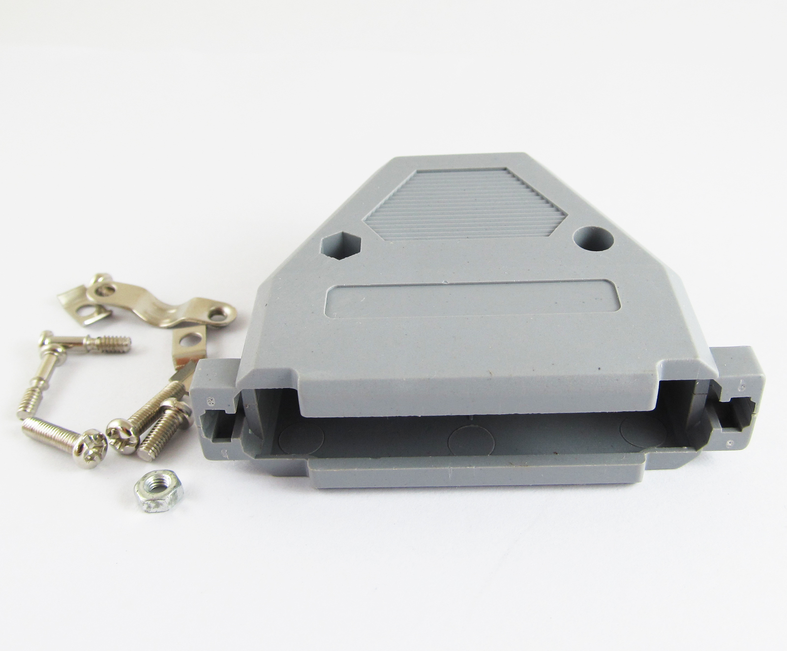 10sets D-Sub DB37 37Pin Plastic Hood Cover for 37 Pin 2 Row D-Sub Connector Grey